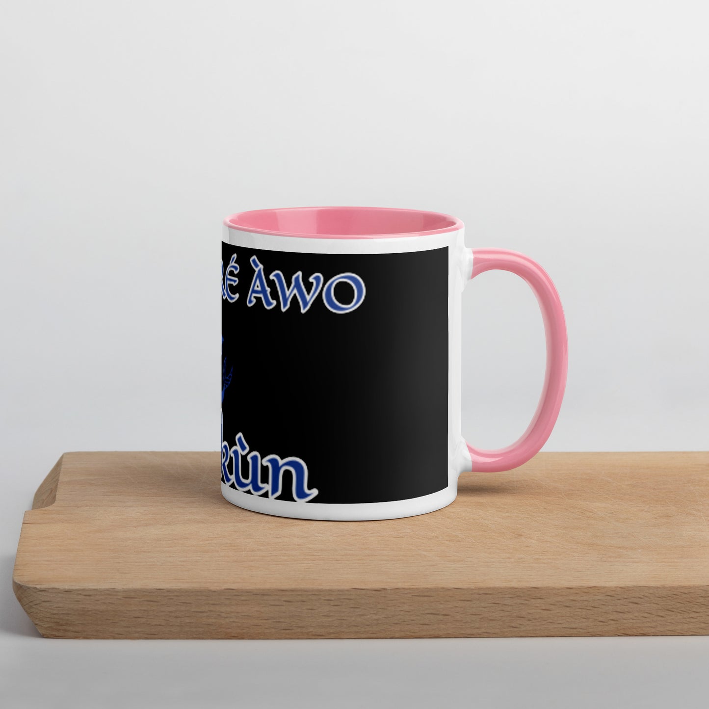 Egbe Olokun black Mug with Color Inside