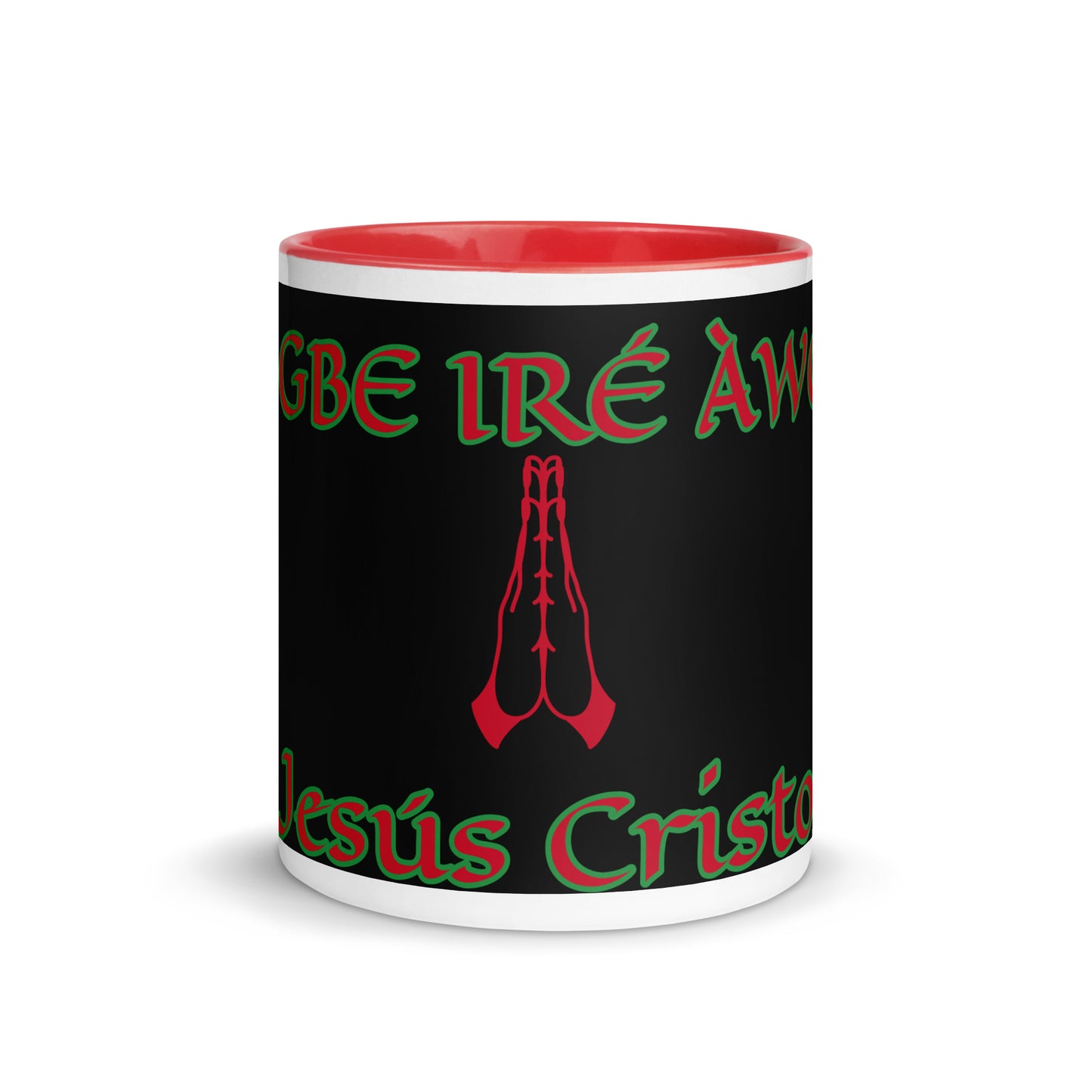 Egbe Jesús Cristo 1 black Mug with Color Inside