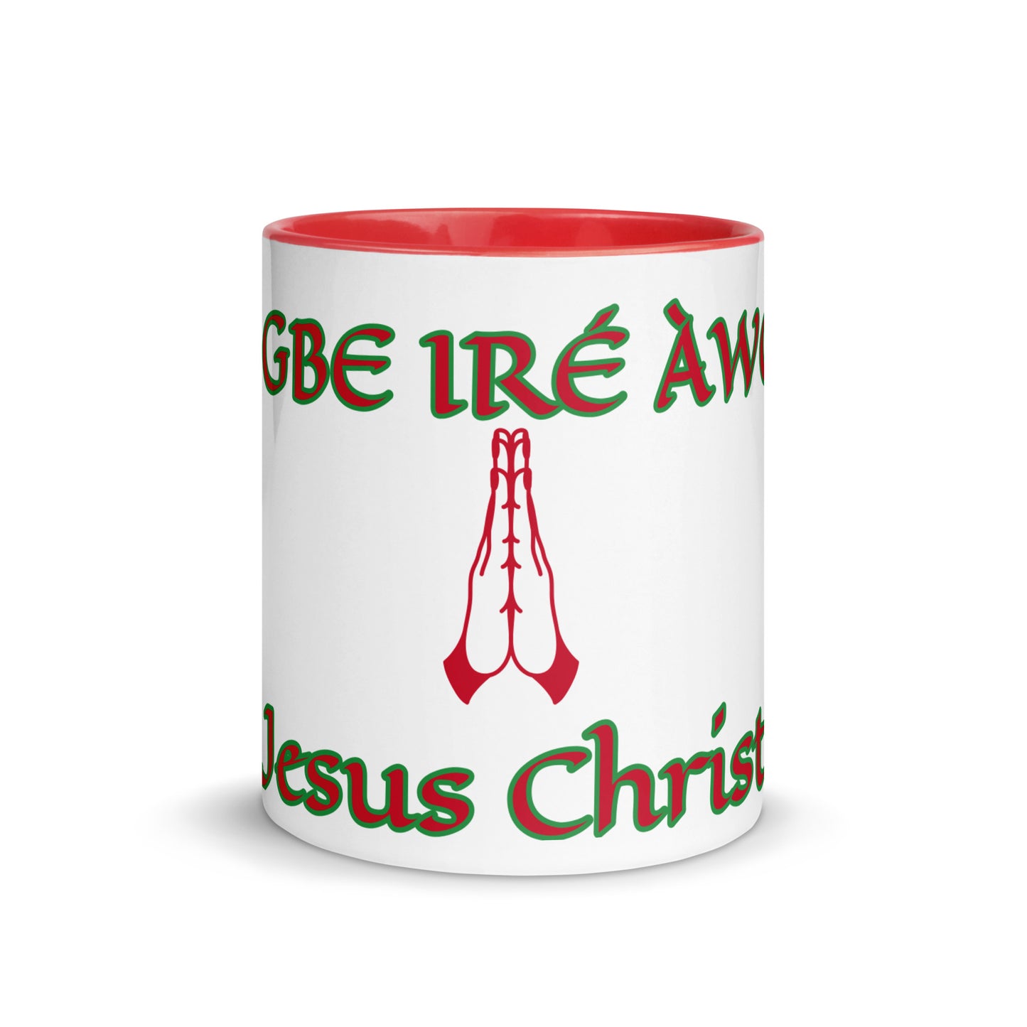 Egbe Jesus Christ 1 white Mug with Color Inside