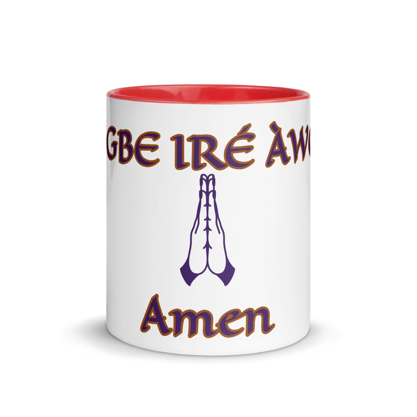 Egbe Amén 2 white Mug with Color Inside