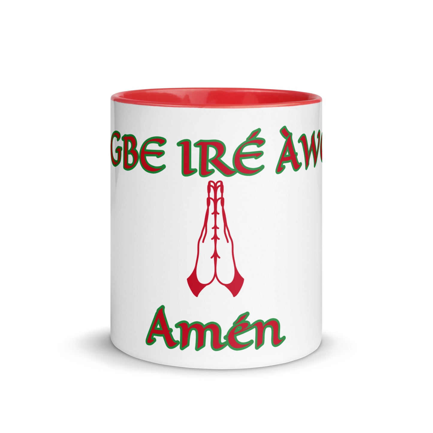 Egbe Amén 1 white Mug with Color Inside