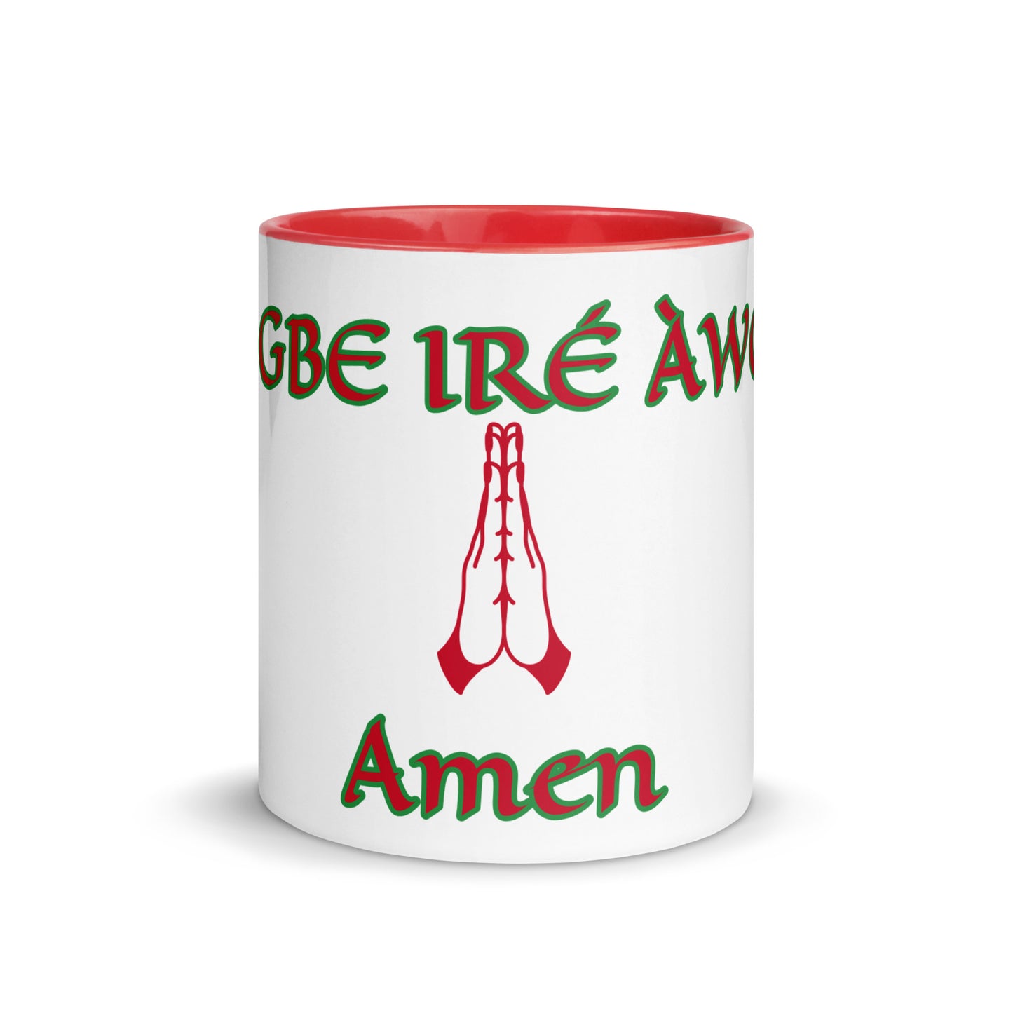 Egbe Amen 1 white Mug with Color Inside