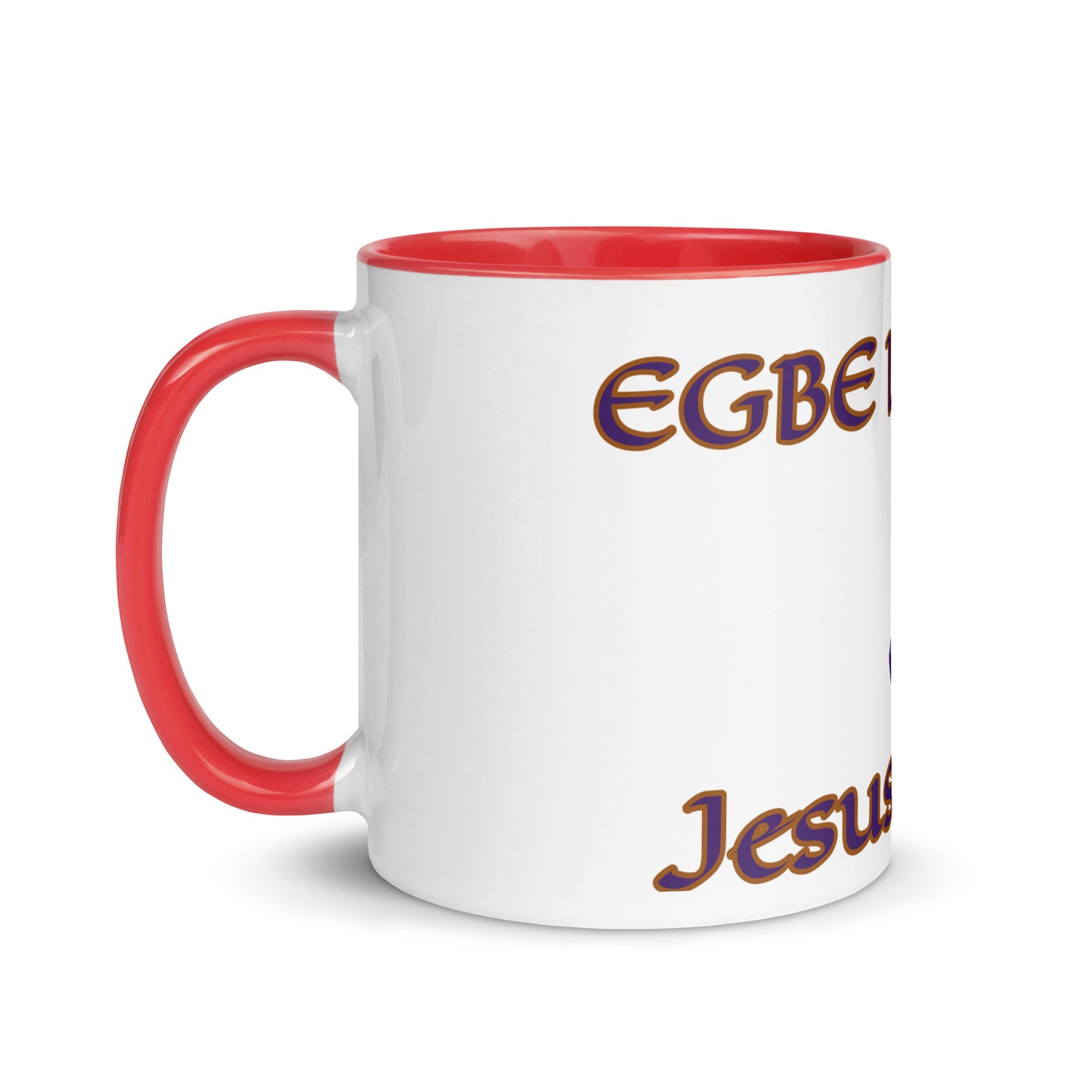 Egbe Jesus Christ 2 white Mug with Color Inside