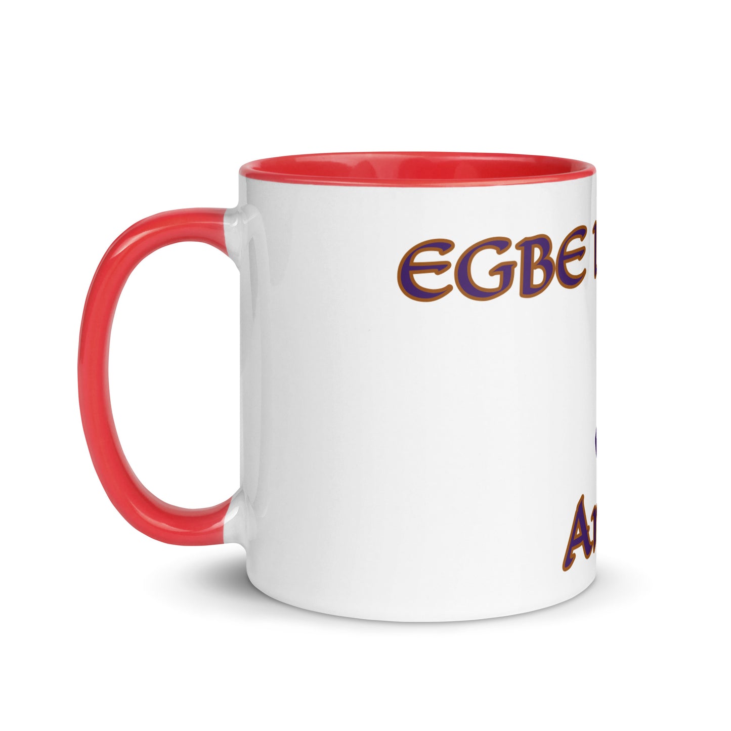 Egbe Amen 2 white Mug with Color Inside