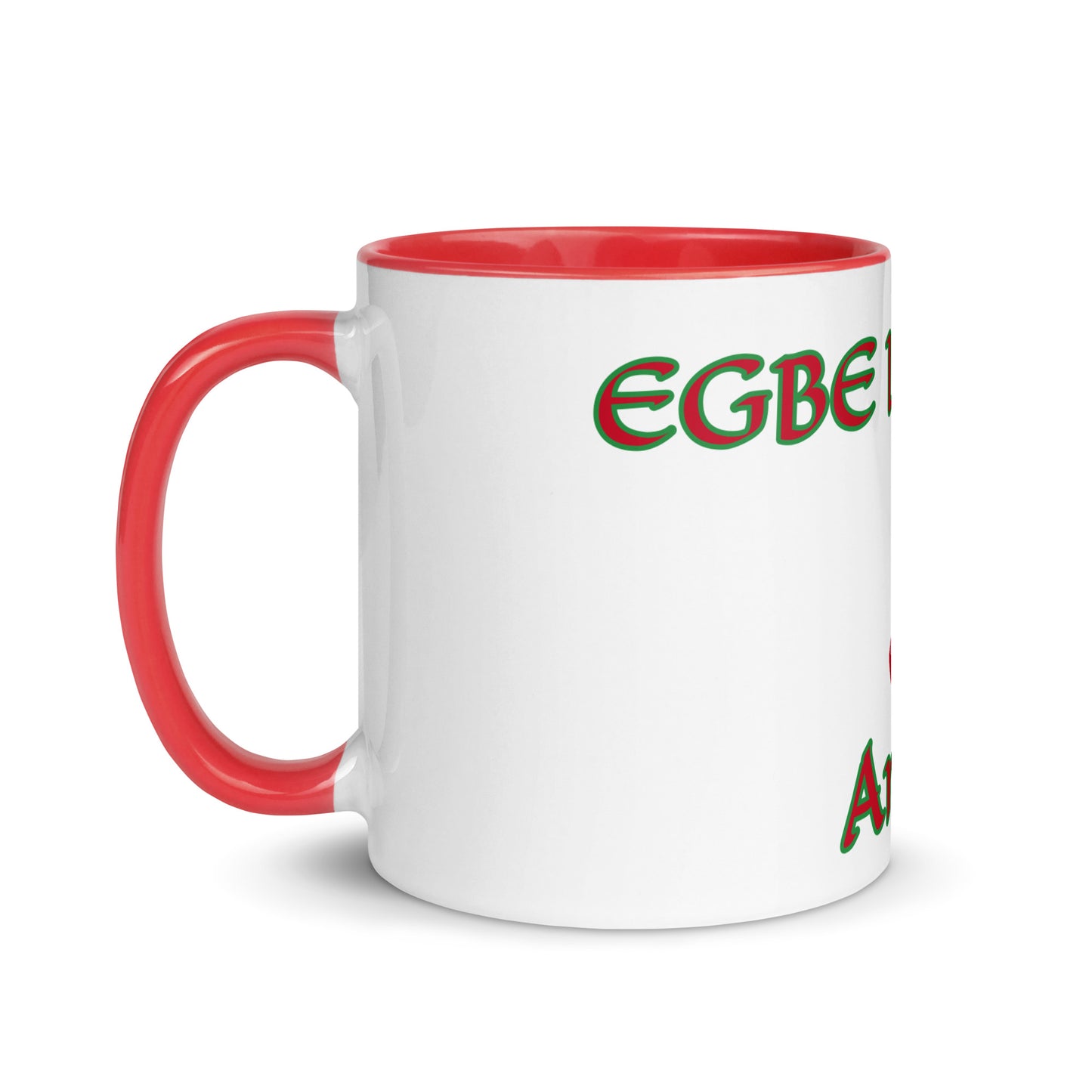 Egbe Amen 1 white Mug with Color Inside