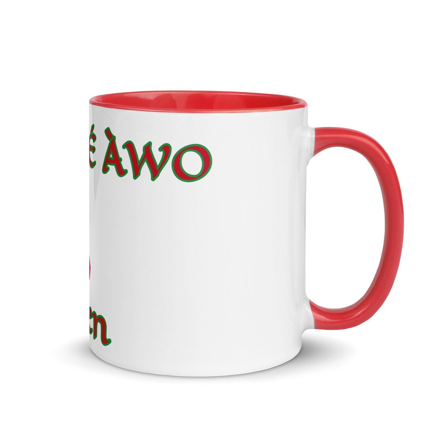 Egbe Amen 1 white Mug with Color Inside