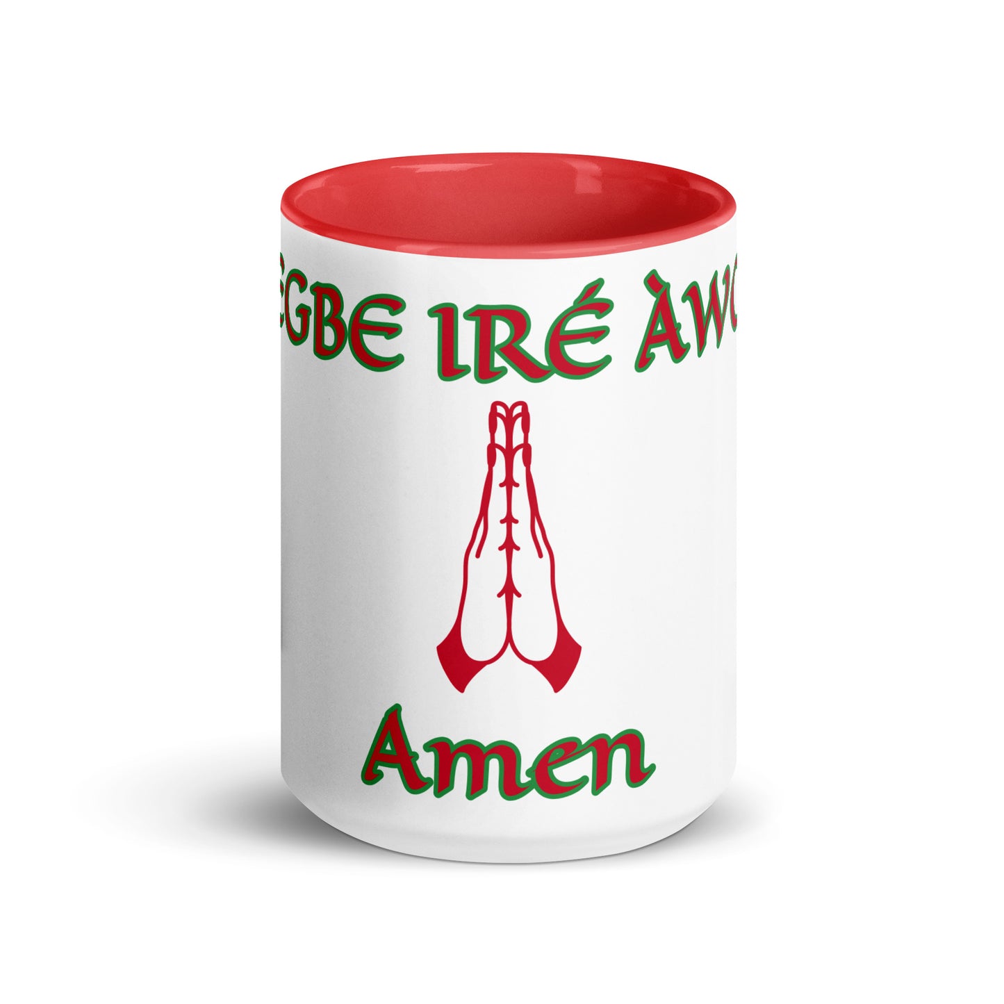 Egbe Amen 1 white Mug with Color Inside