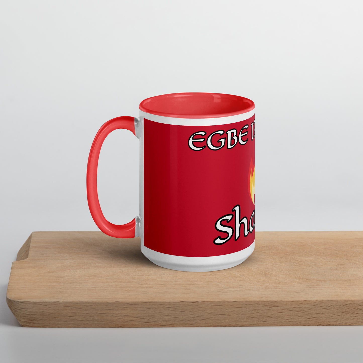 Egbe Shango Red Mug with Color Inside