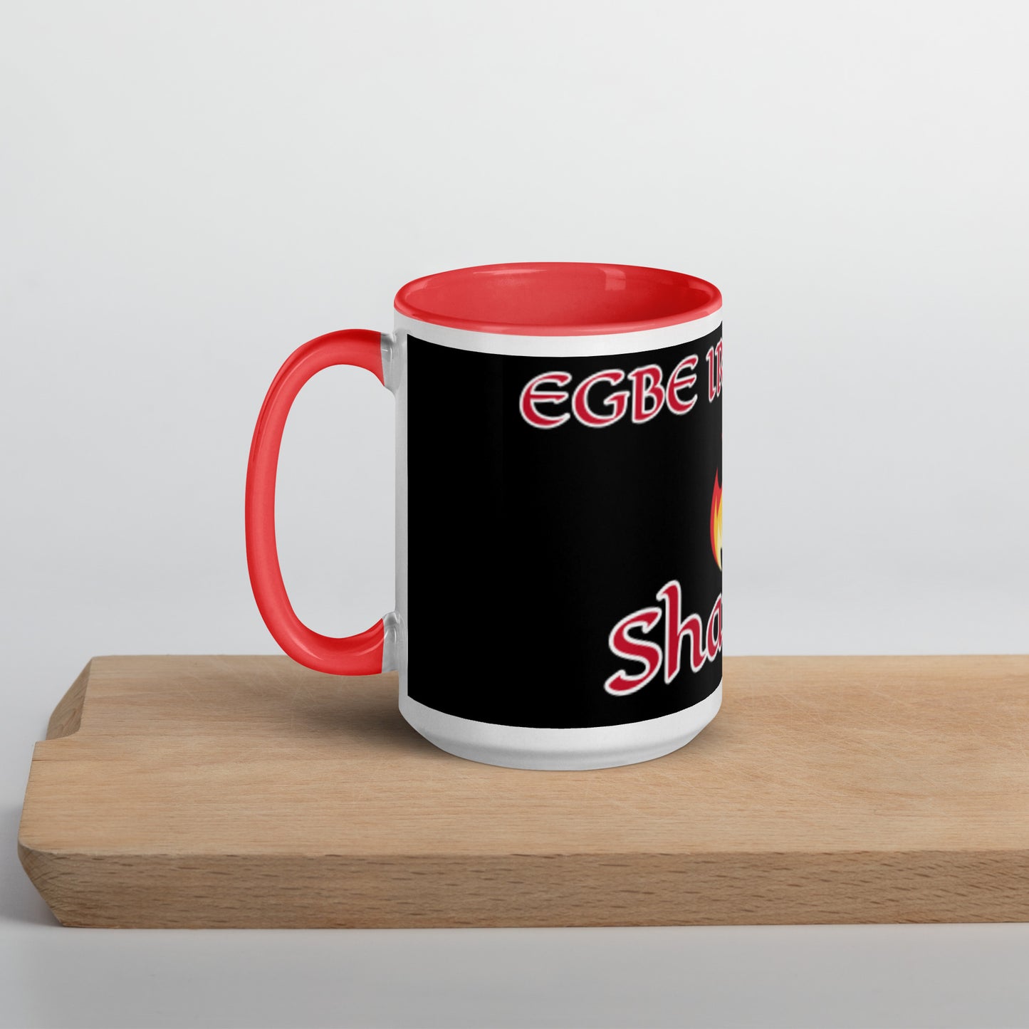 Egbe Shango Black Mug with Color Inside