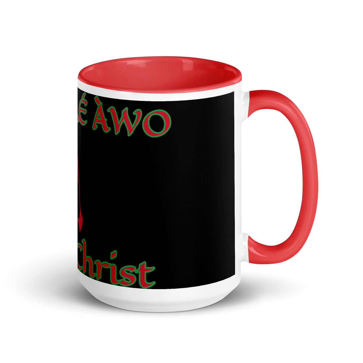 Egbe Jesus Christ 1 black Mug with Color Inside