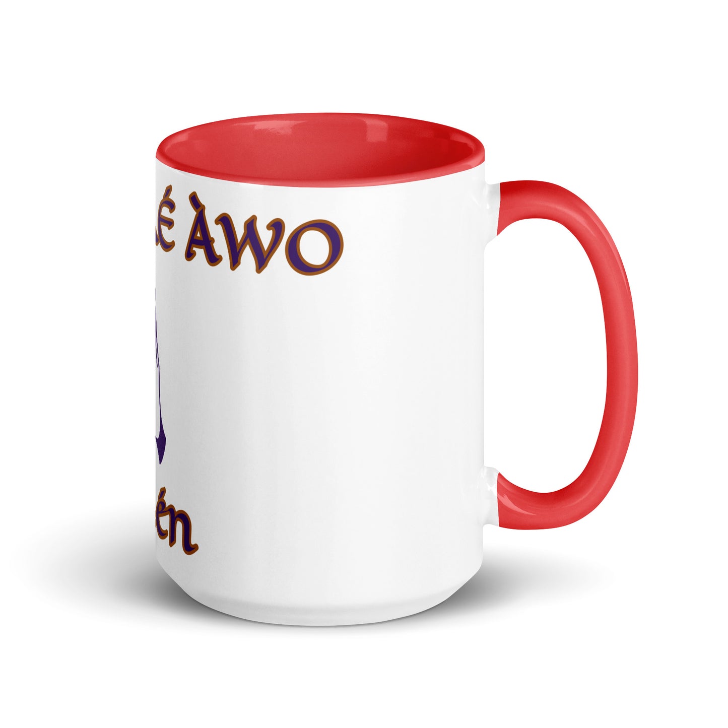 Egbe Amen 2 white Mug with Color Inside