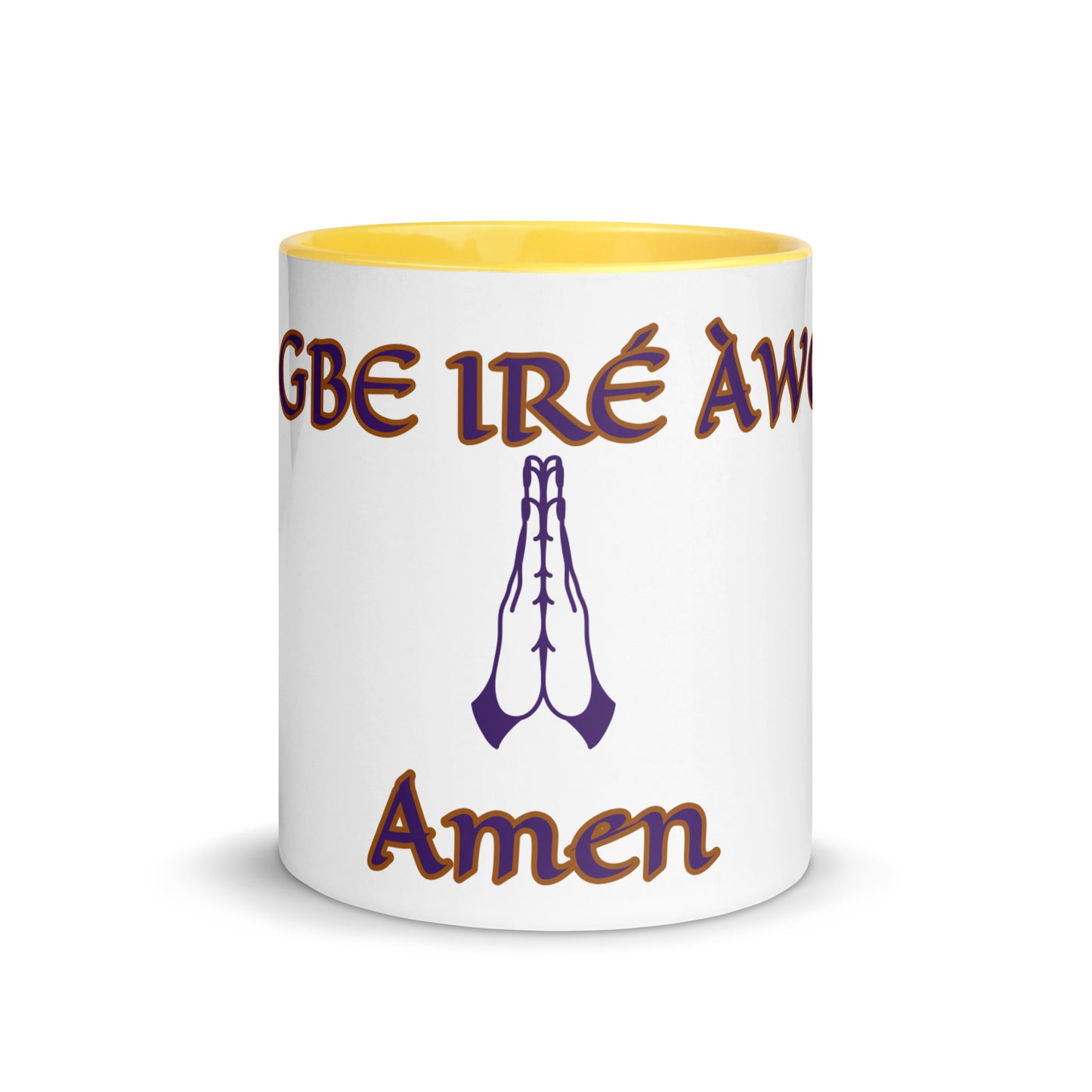 Egbe Amén 2 white Mug with Color Inside