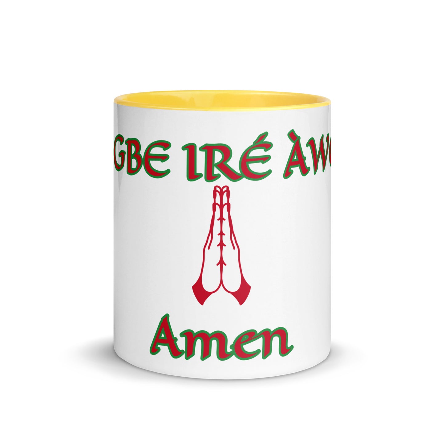 Egbe Amen 1 white Mug with Color Inside