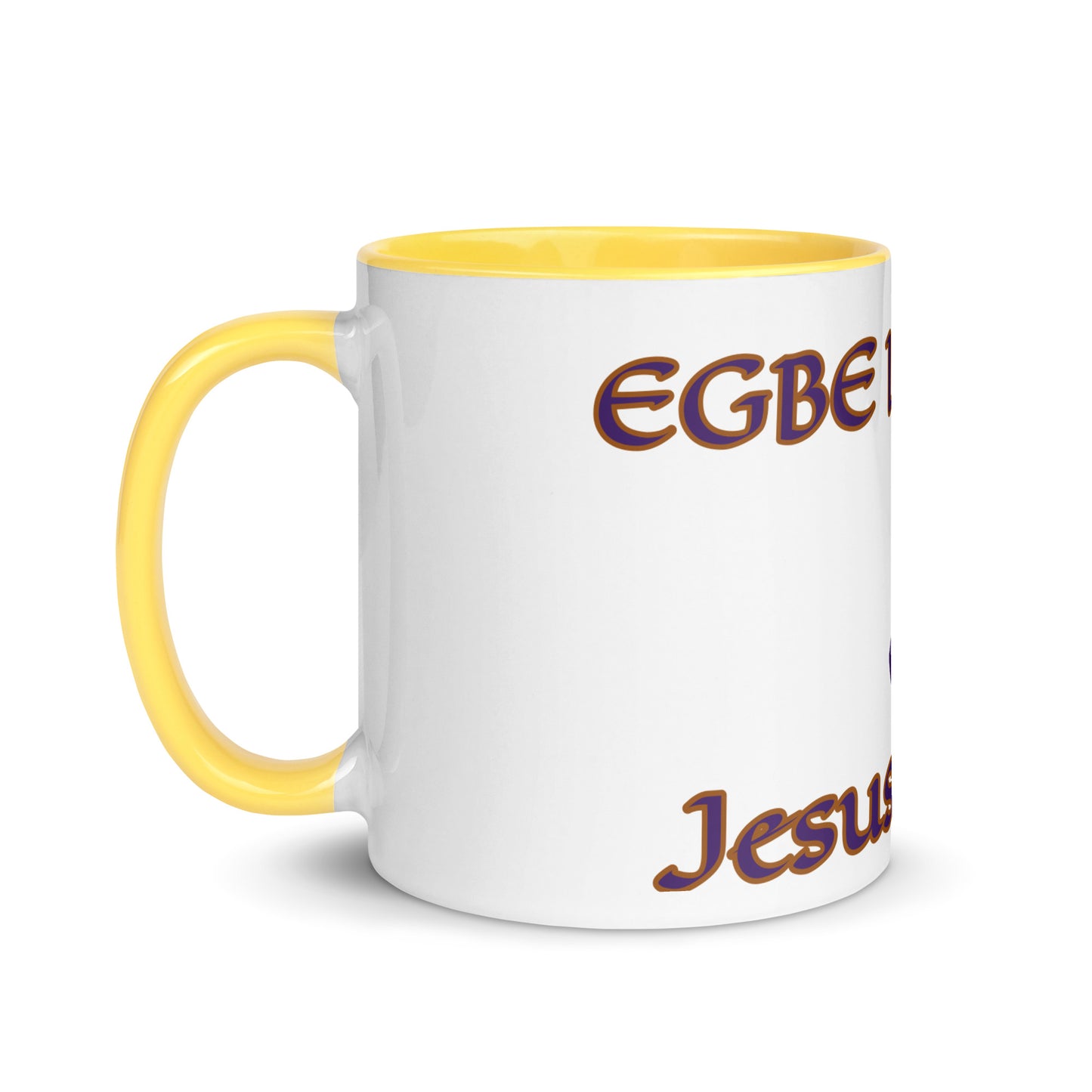 Egbe Jesus Christ 2 white Mug with Color Inside