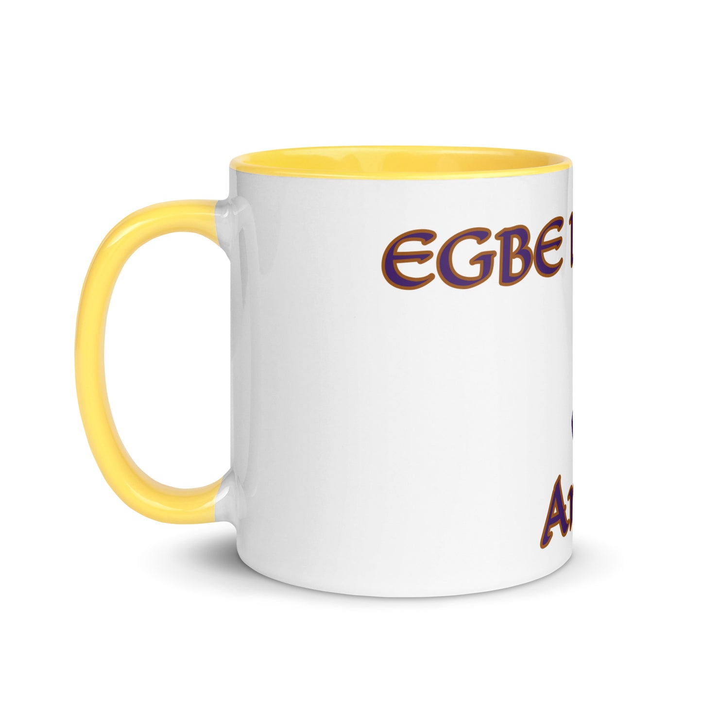 Egbe Amen 2 white Mug with Color Inside