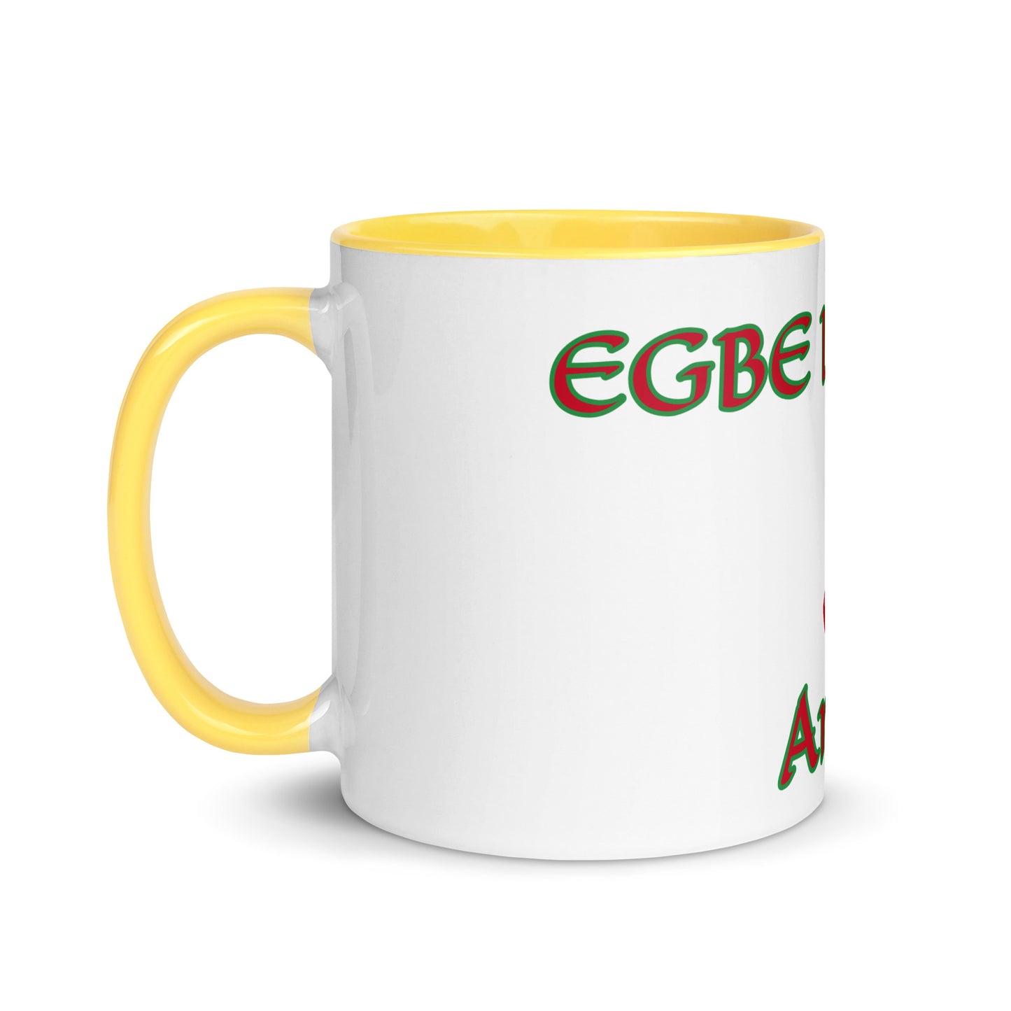 Egbe Amén 1 white Mug with Color Inside