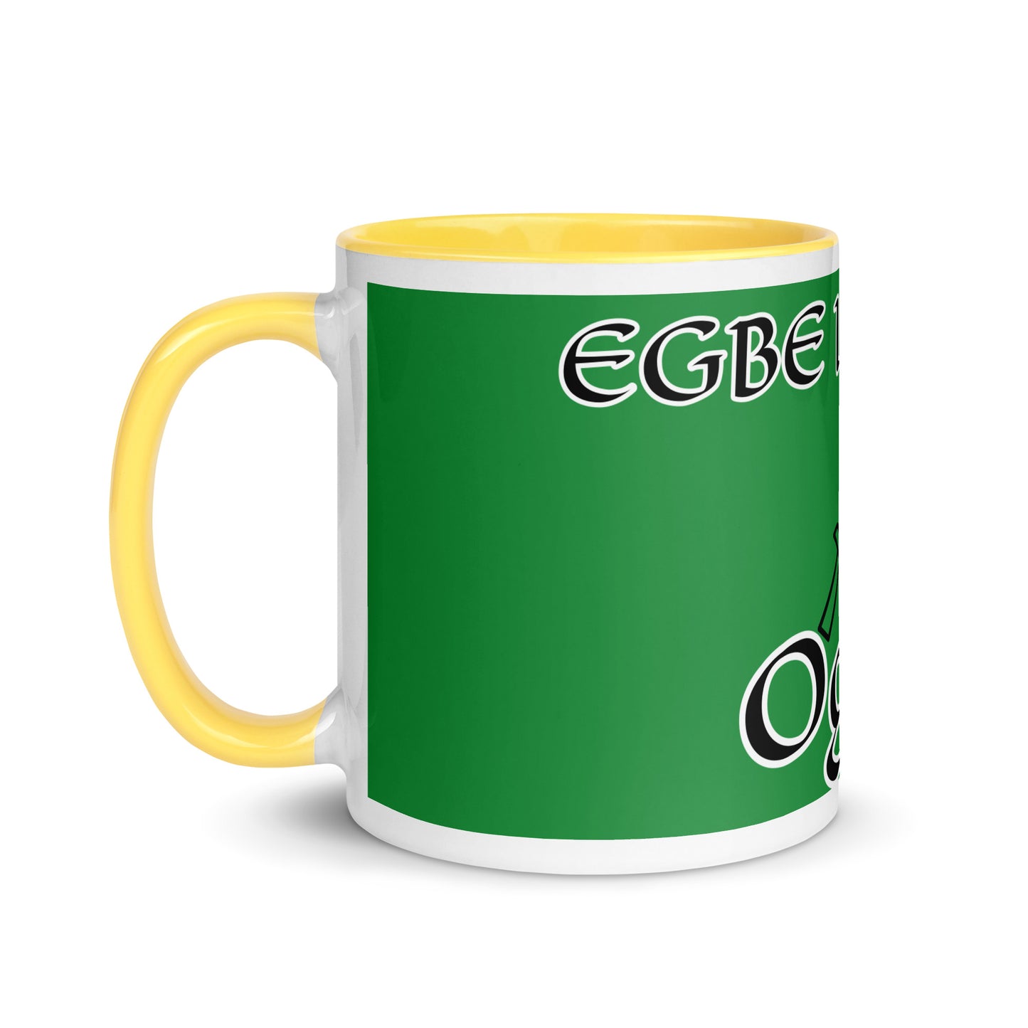 Egbe Ogun Green Mug with Color Inside