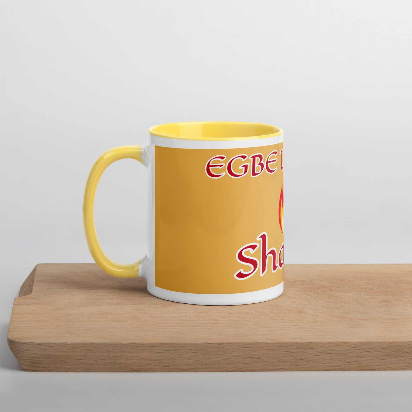 Egbe Shango Gold Mug with Color Inside