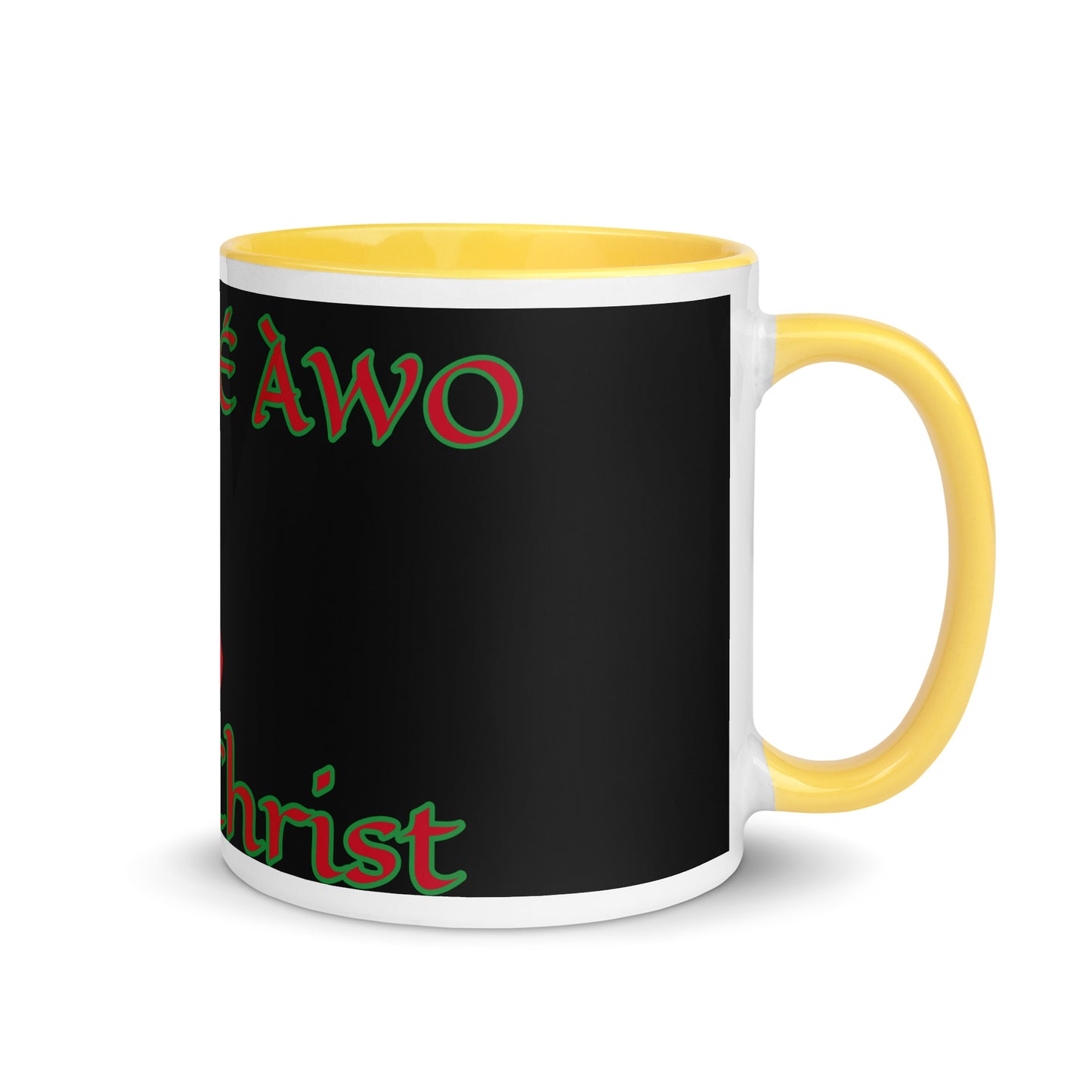 Egbe Jesus Christ 1 black Mug with Color Inside