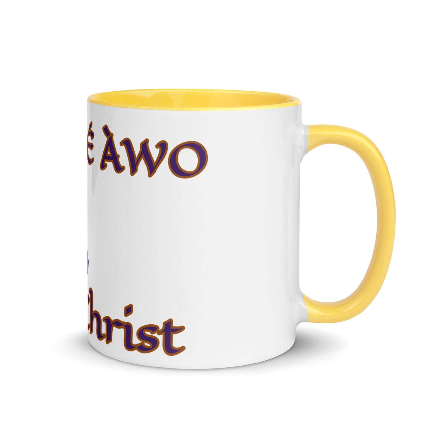 Egbe Jesus Christ 2 white Mug with Color Inside