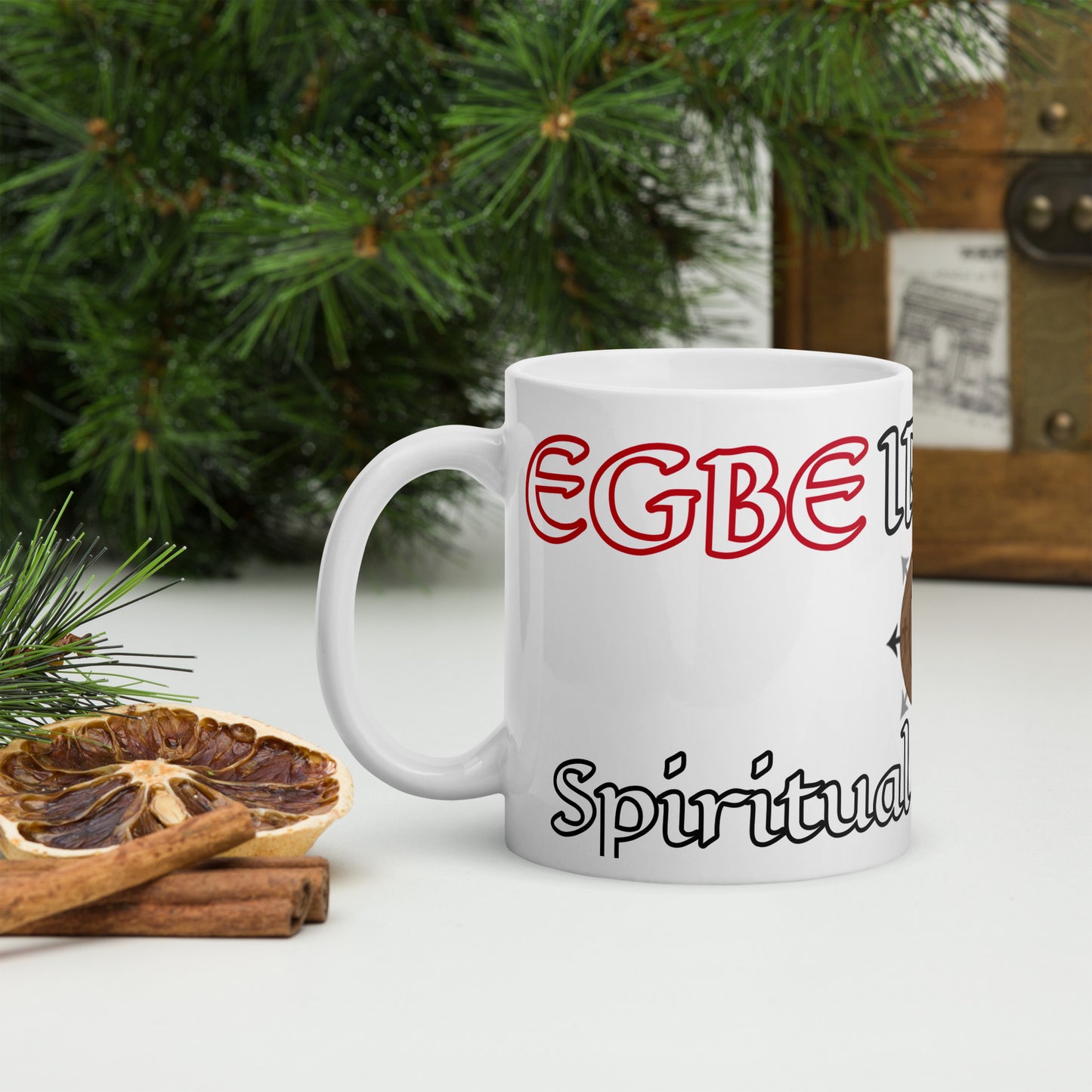 Egbe Ire Awo  Signature 1 White glossy mug