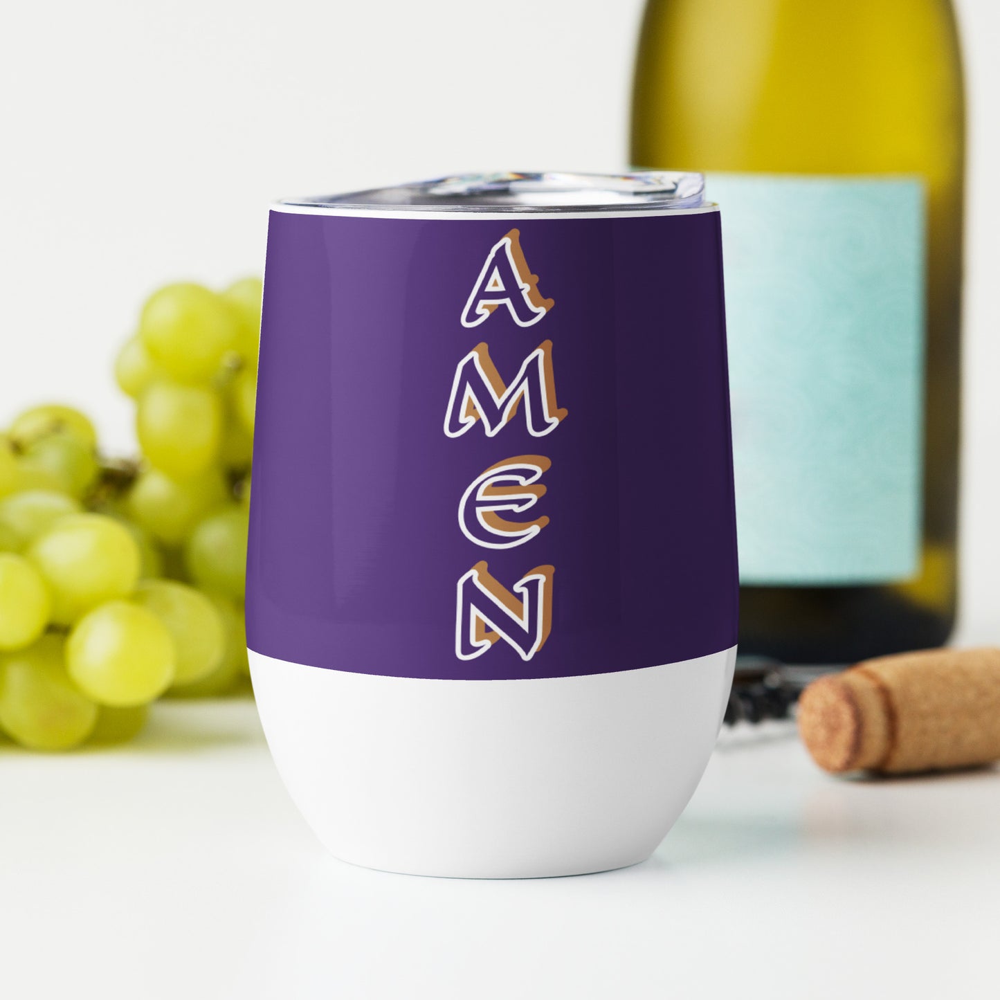 Amen Purple Wine tumbler