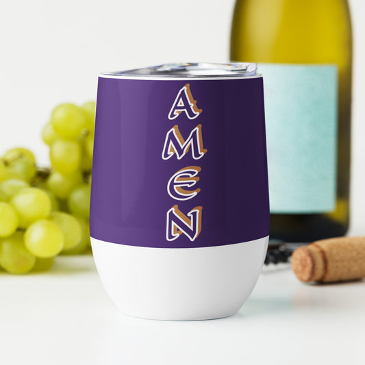 Amen Purple Wine tumbler