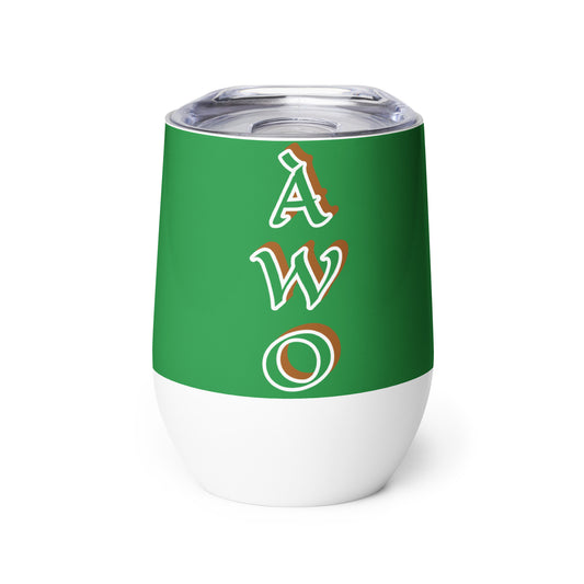 Awo Isese Green Wine tumbler