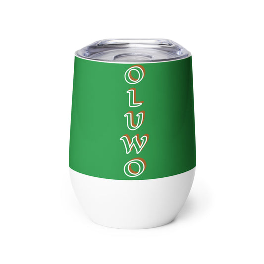 Oluwo Isese Green Wine tumbler