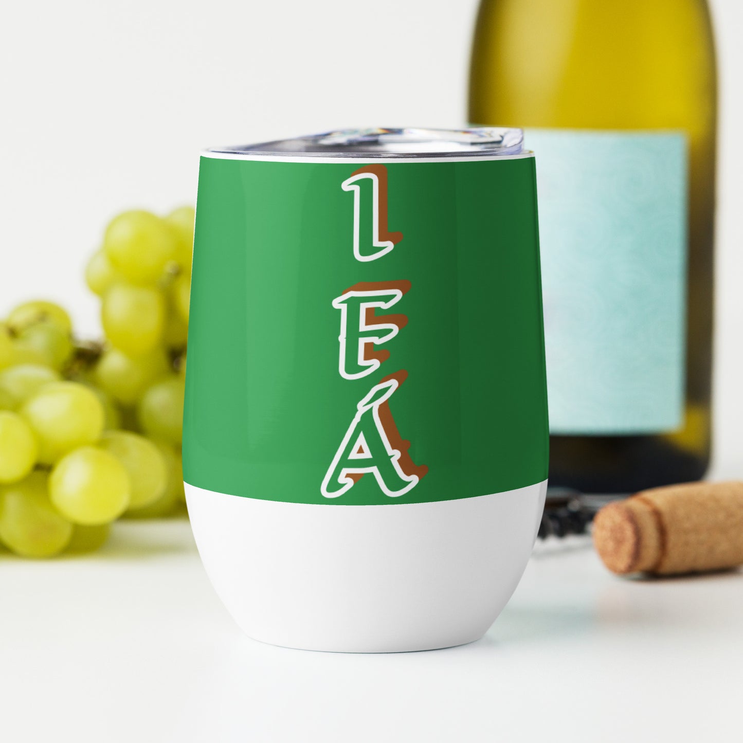 IFÁ Isese Green/White Wine Tumbler