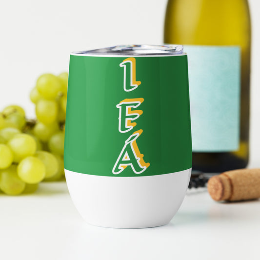 IFÁ Lucumi Green/White Wine Tumbler