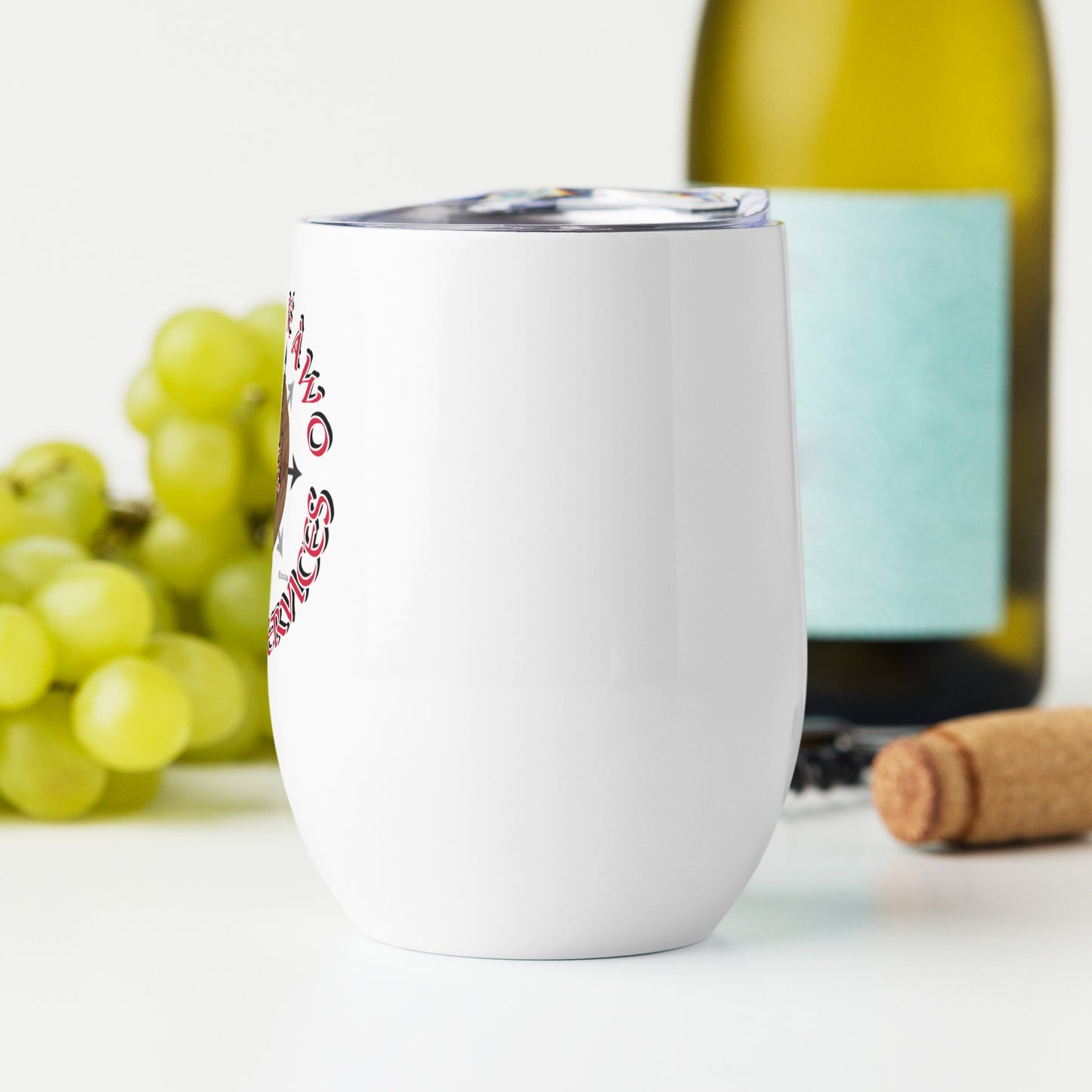 EGBE IRÉ ÀWO Signature Logo White Wine tumbler