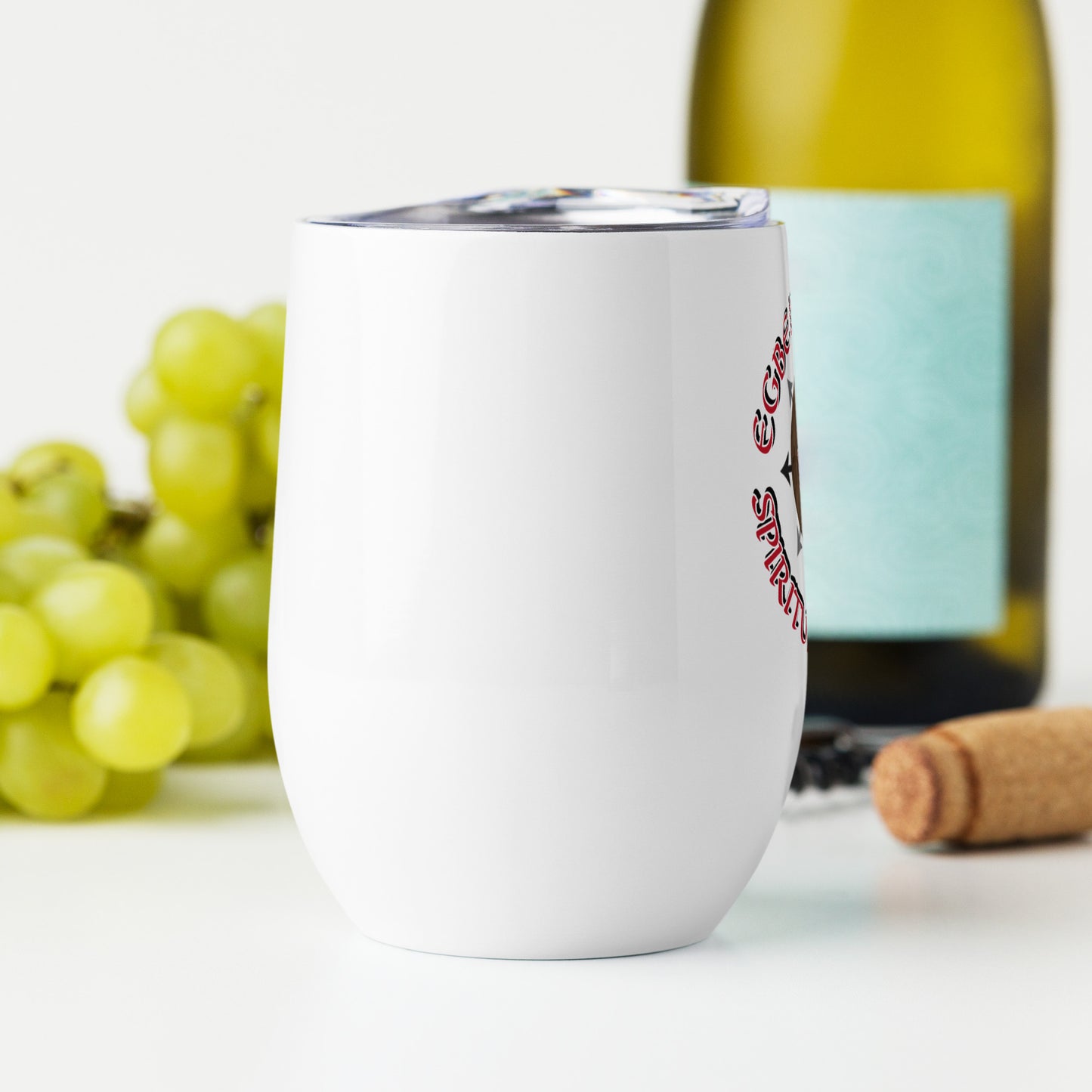 EGBE IRÉ ÀWO Signature Logo White Wine tumbler