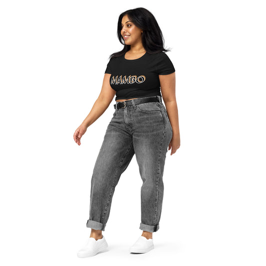 Mambo Black/Gold Women’s Crop Tee