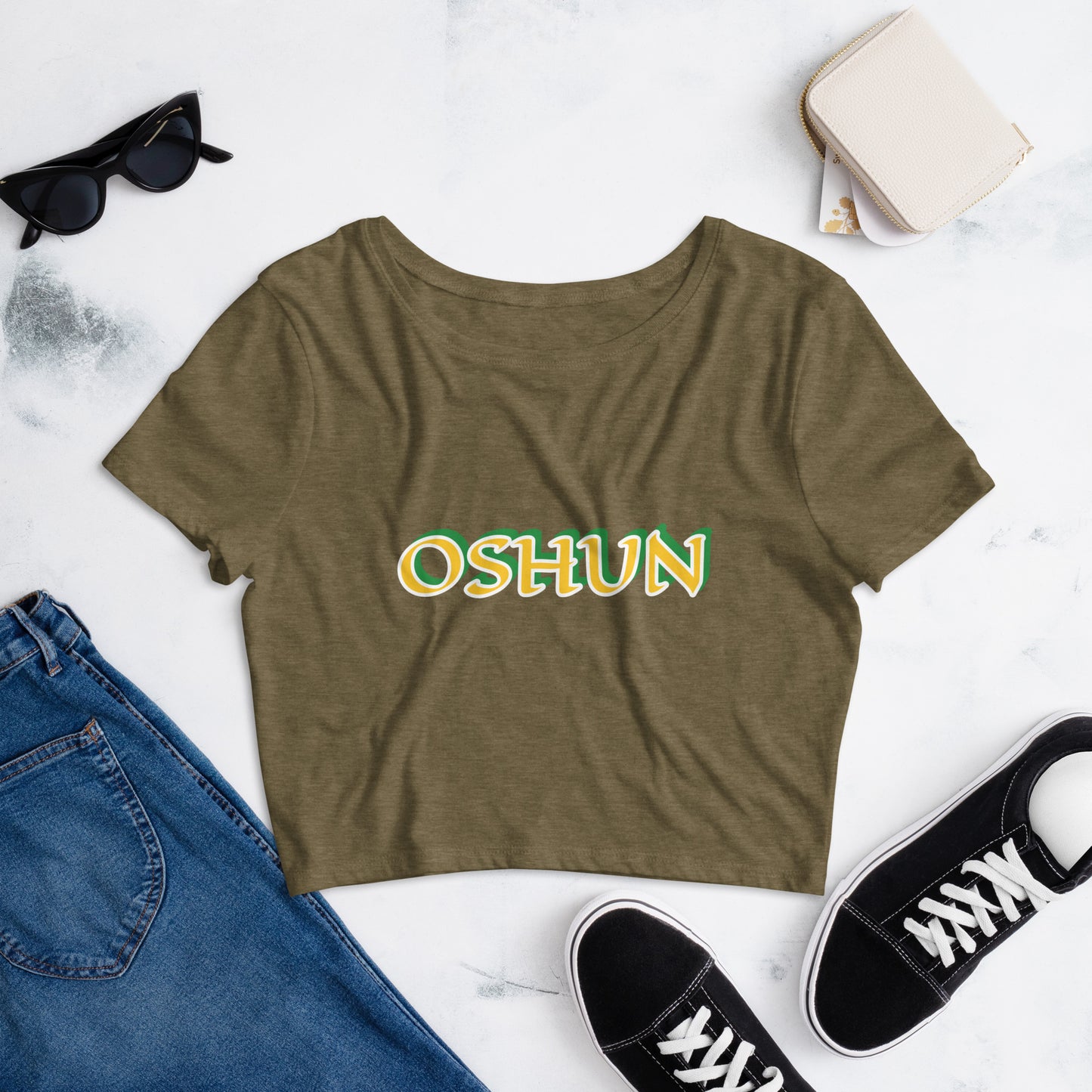 Oshun Lucumi Reverse Women’s Crop Tee