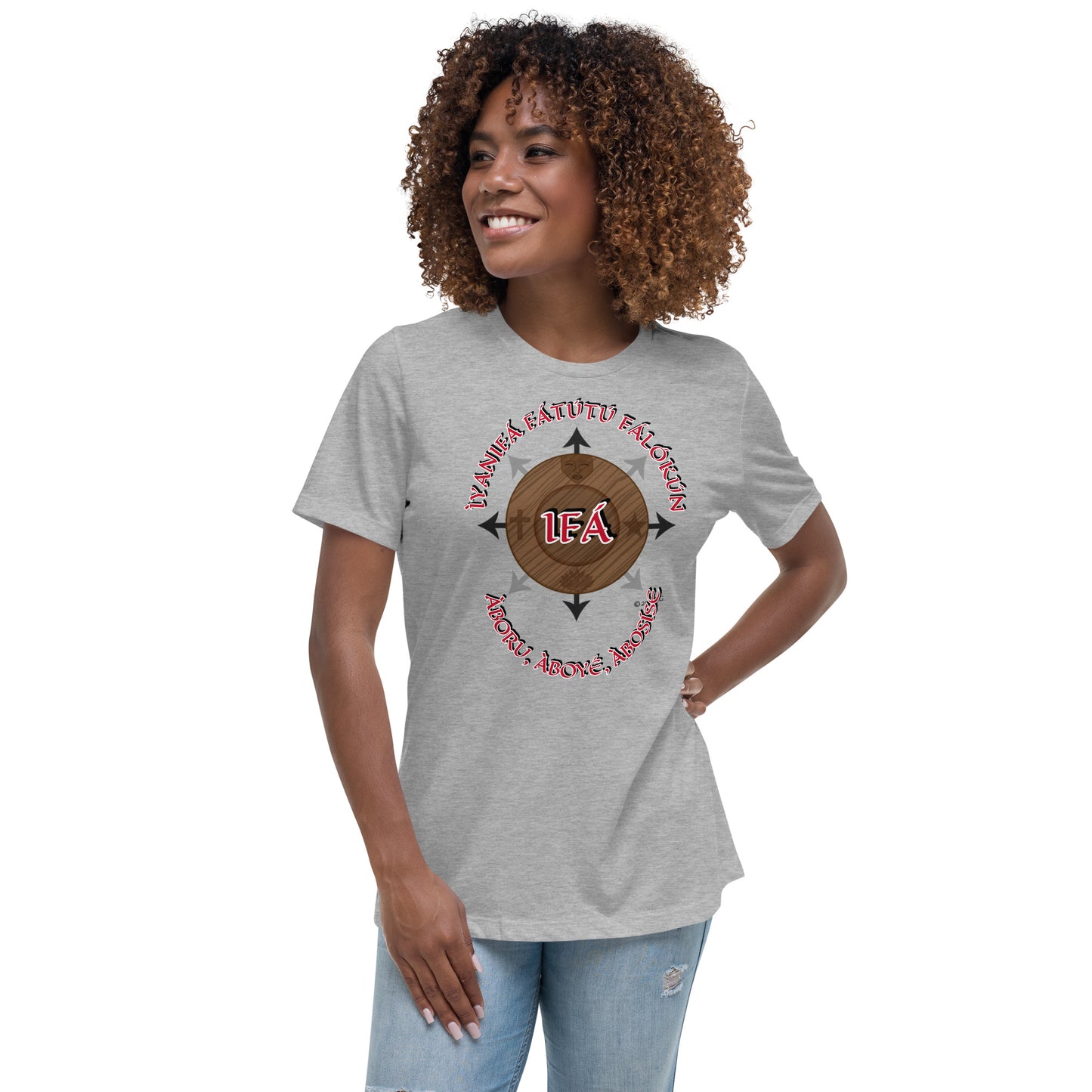 Personalized Egbe IRÉ Àwo ÌYANIFÁ Women's Relaxed T-Shirt