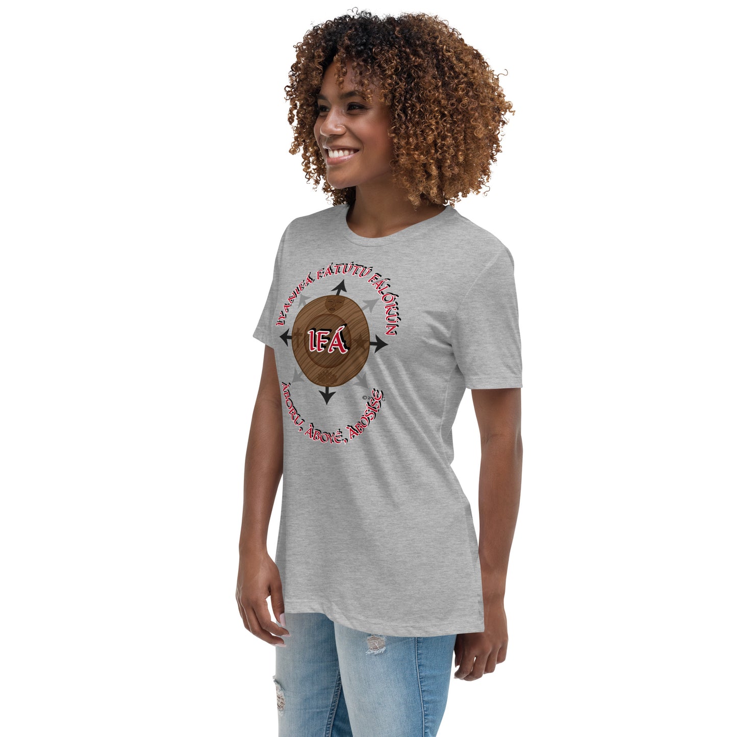 Personalized Egbe IRÉ Àwo ÌYANIFÁ Women's Relaxed T-Shirt