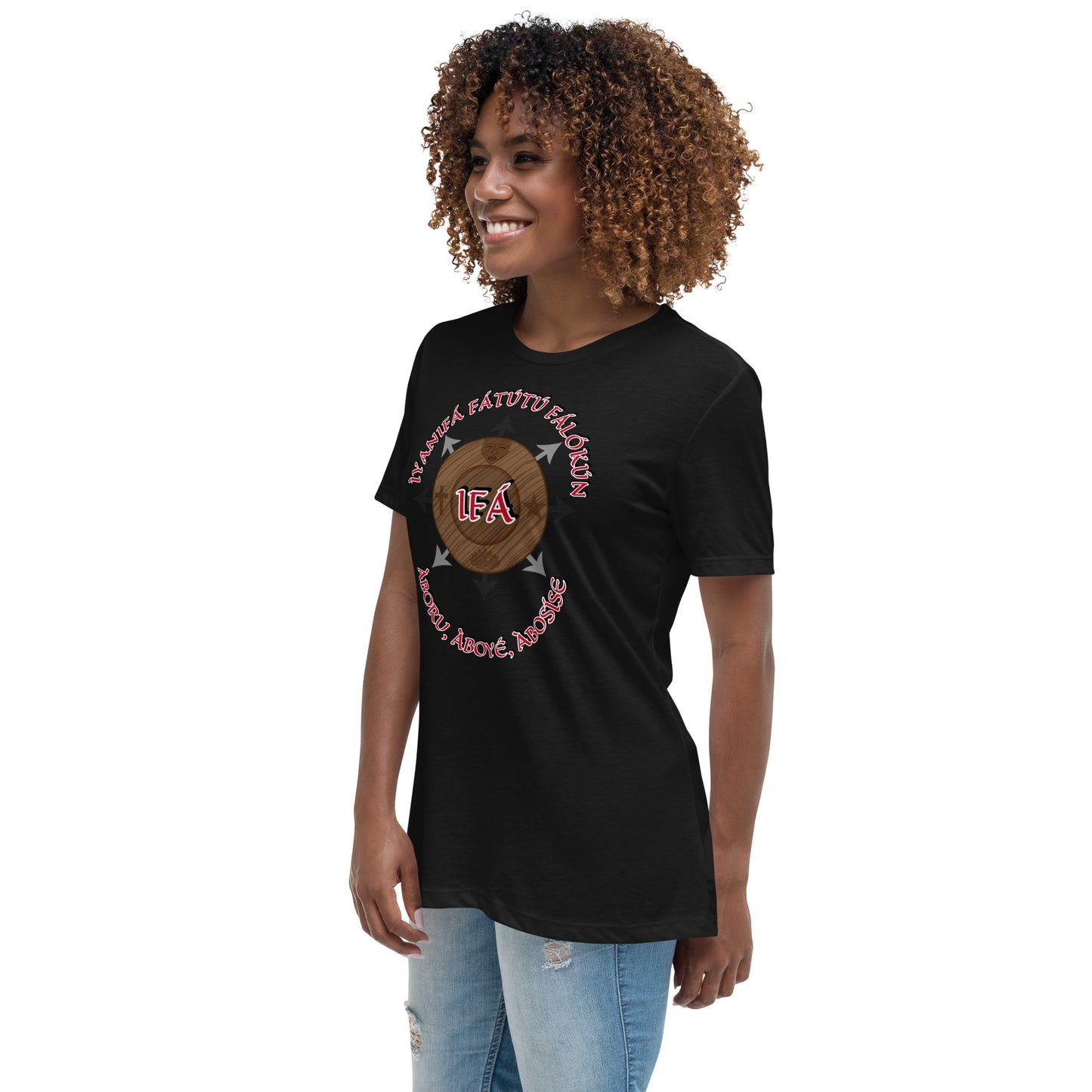 Personalized Egbe IRÉ Àwo ÌYANIFÁ Women's Relaxed T-Shirt