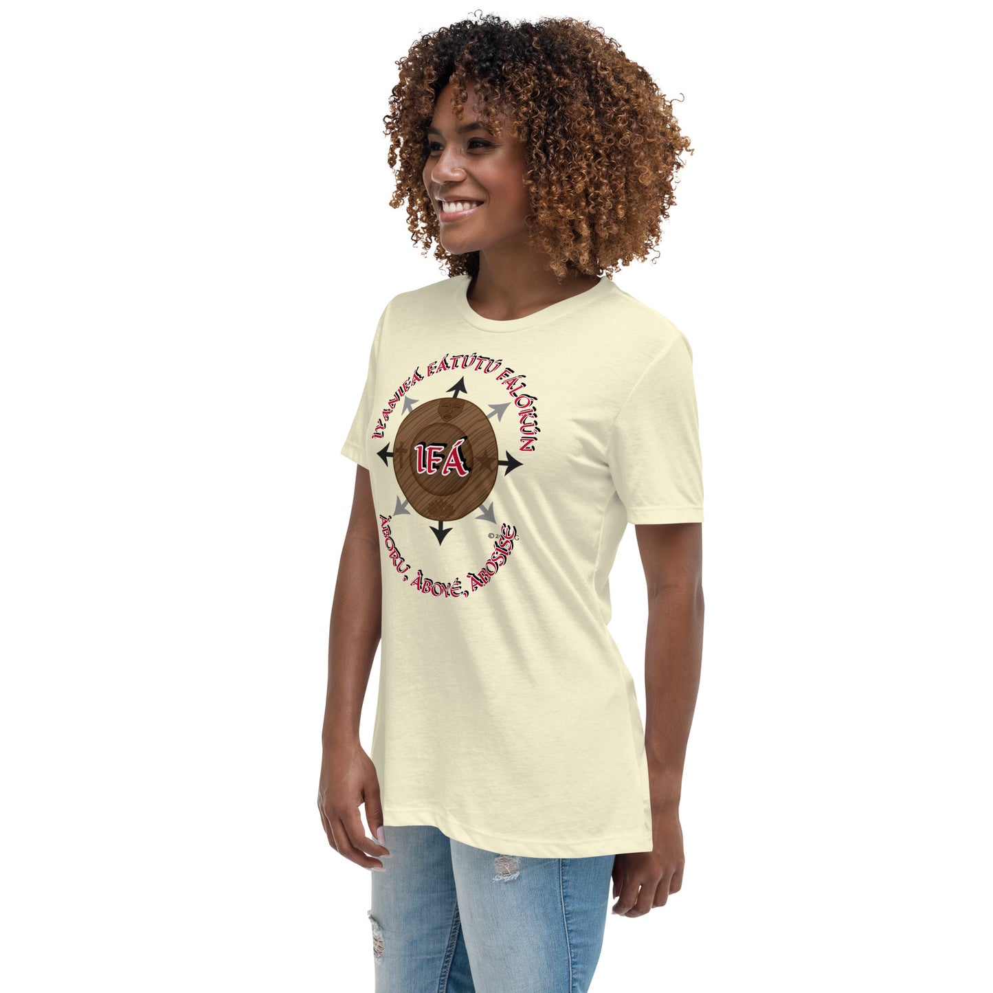 Personalized Egbe IRÉ Àwo ÌYANIFÁ Women's Relaxed T-Shirt