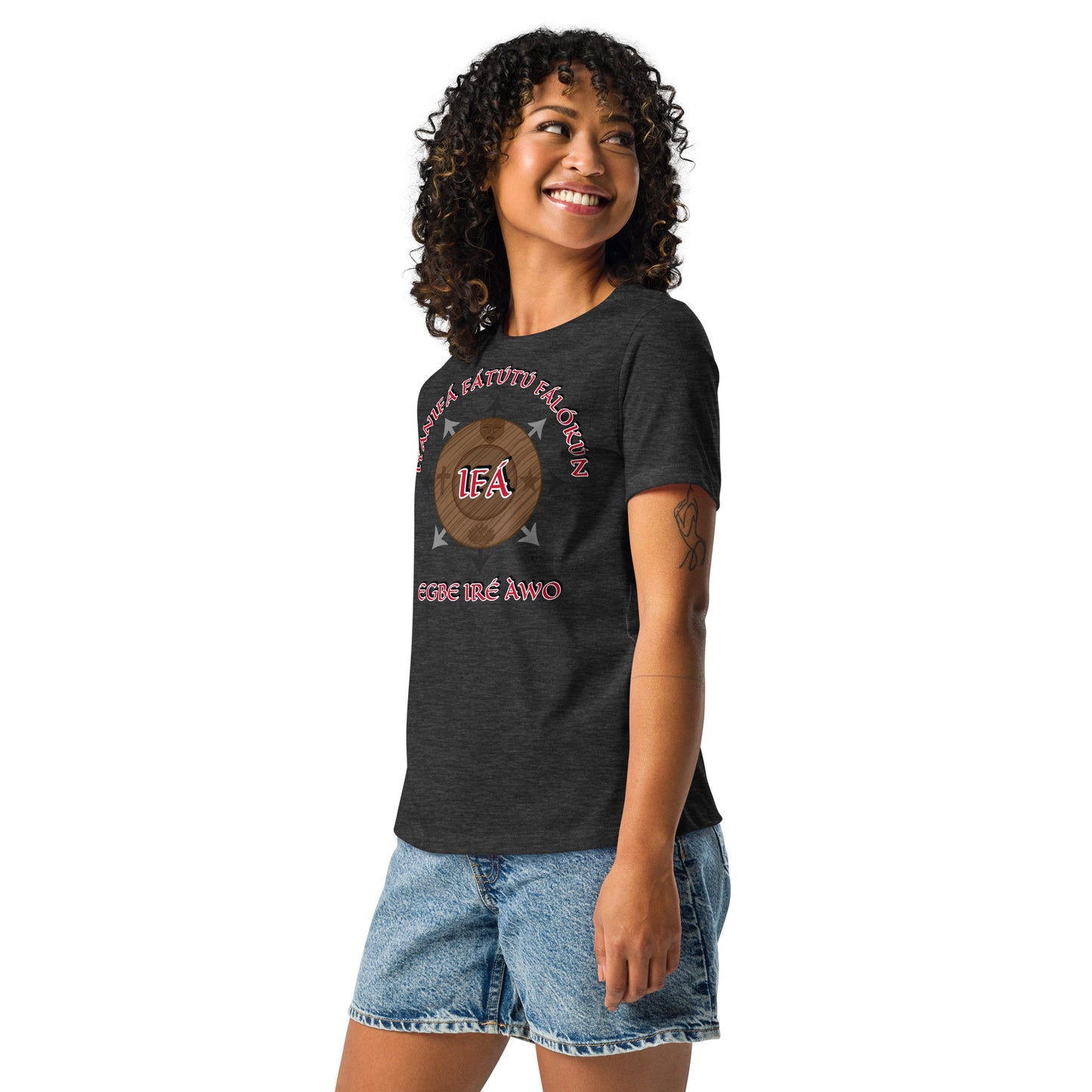 Personalized ÌYANIFÁ Egbe Iré Àwo Women’s Relaxed T-Shirt