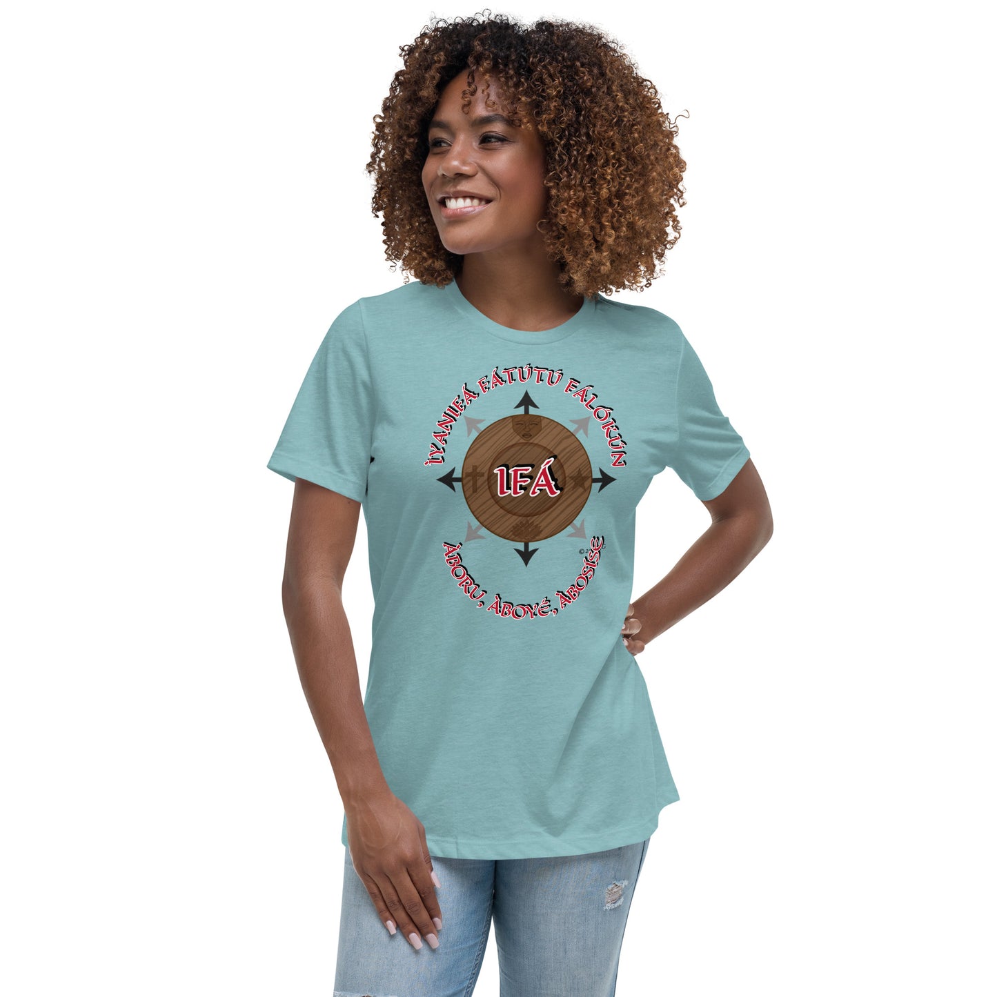 Personalized Egbe IRÉ Àwo ÌYANIFÁ Women's Relaxed T-Shirt