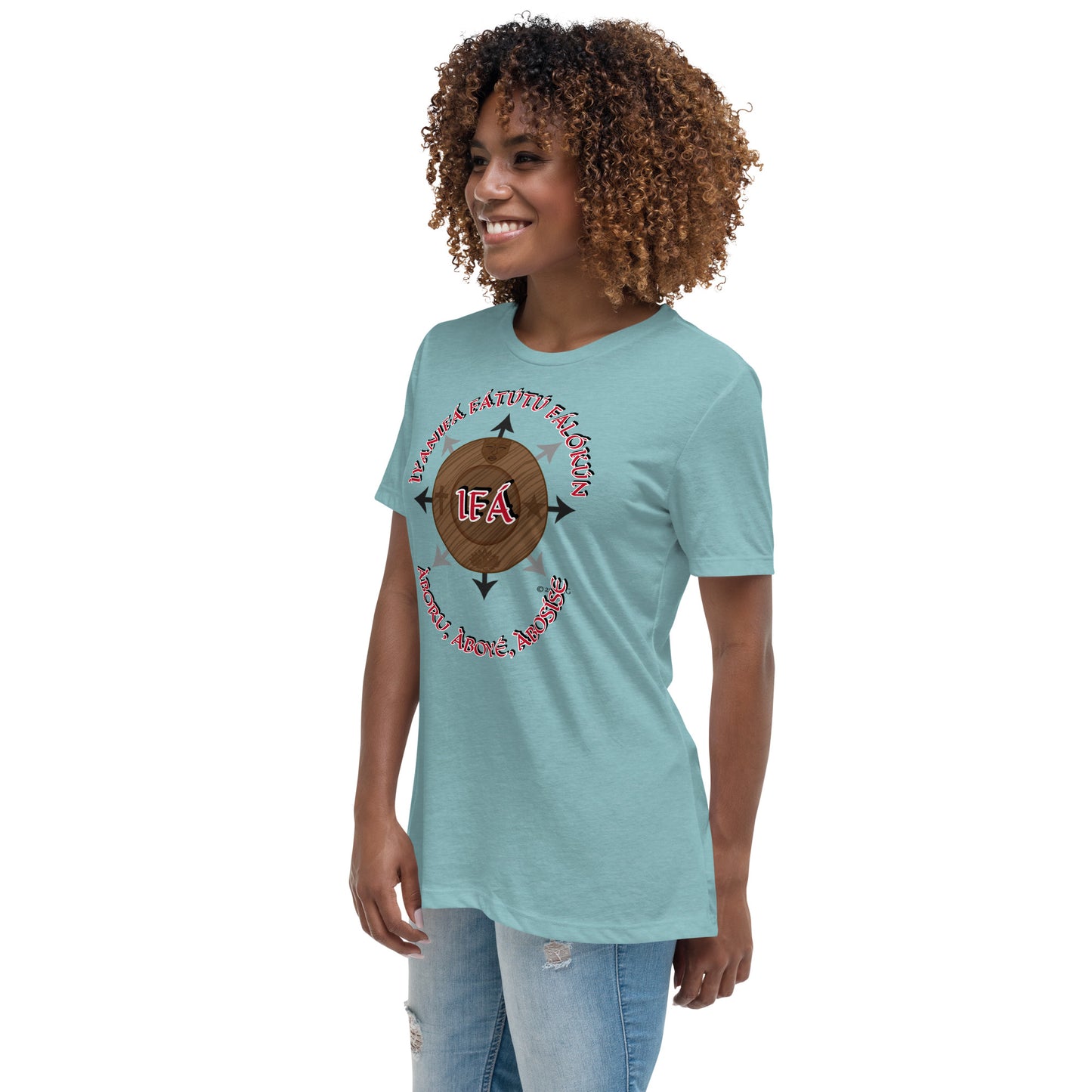 Personalized Egbe IRÉ Àwo ÌYANIFÁ Women's Relaxed T-Shirt