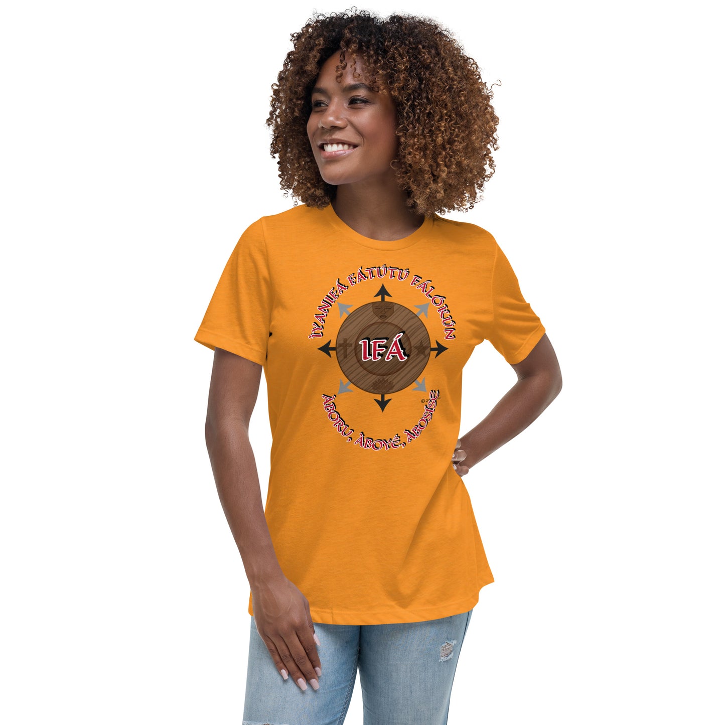 Personalized Egbe IRÉ Àwo ÌYANIFÁ Women's Relaxed T-Shirt