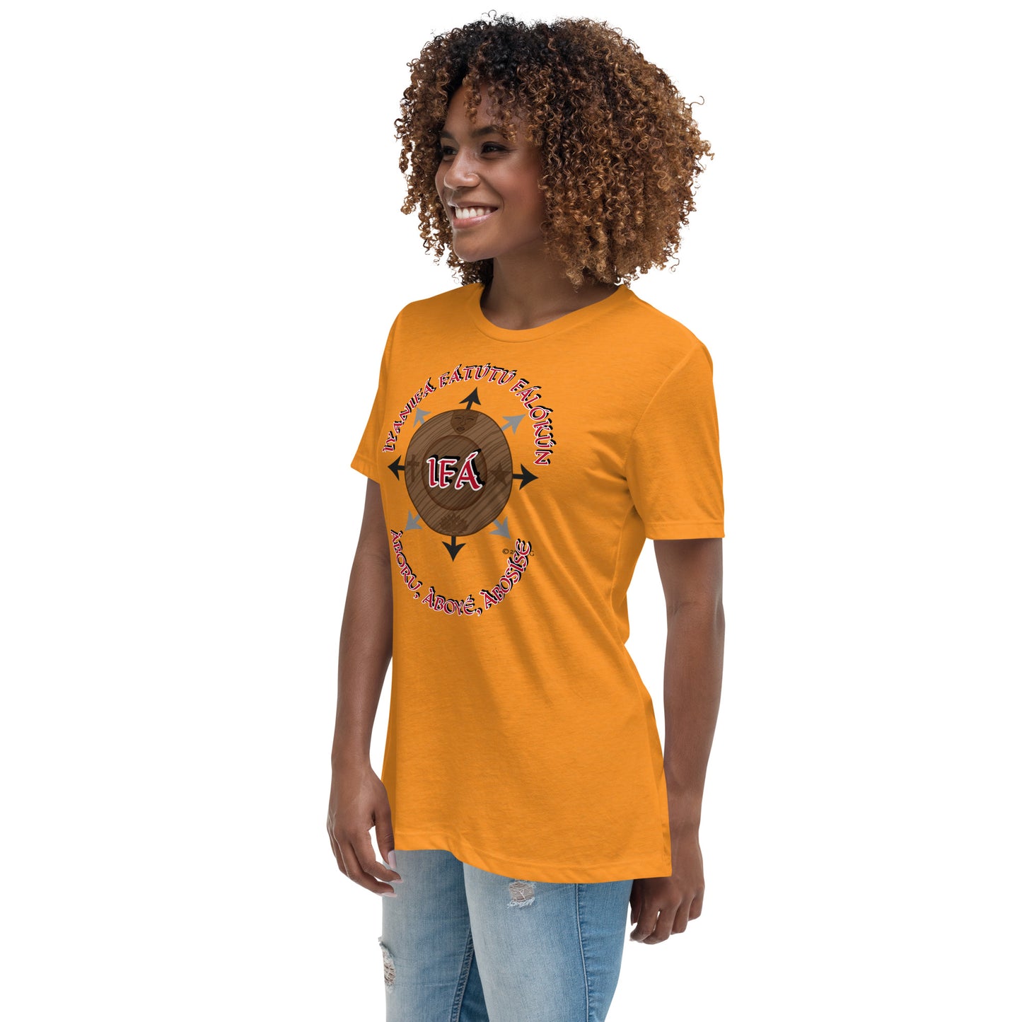 Personalized Egbe IRÉ Àwo ÌYANIFÁ Women's Relaxed T-Shirt