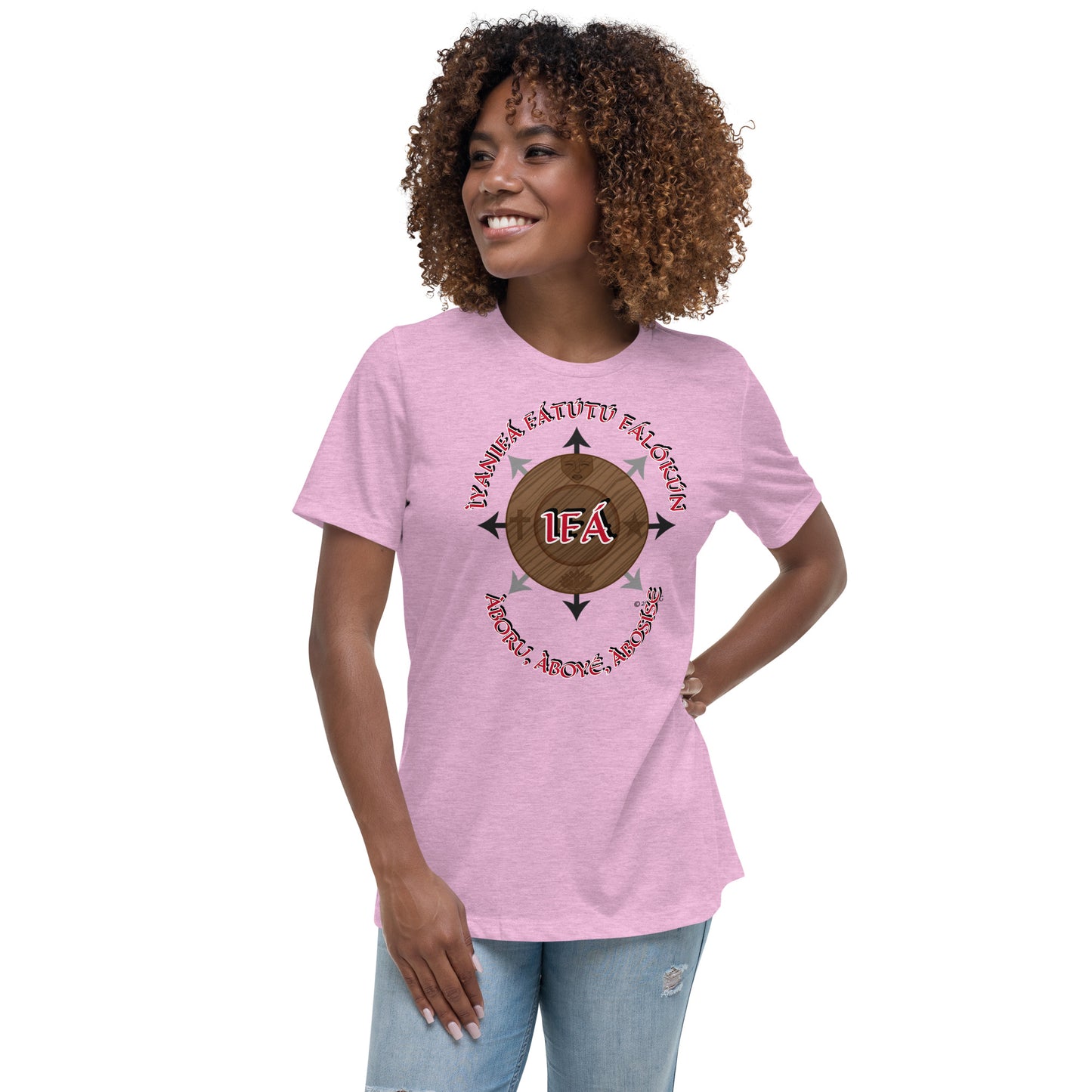 Personalized Egbe IRÉ Àwo ÌYANIFÁ Women's Relaxed T-Shirt