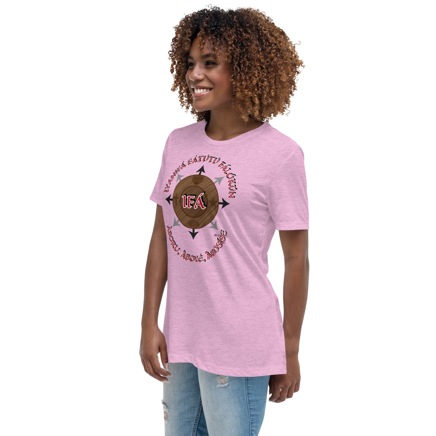 Personalized Egbe IRÉ Àwo ÌYANIFÁ Women's Relaxed T-Shirt