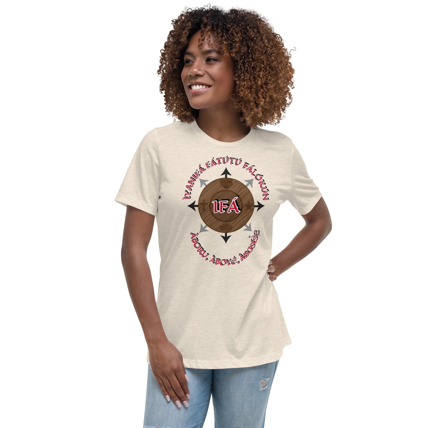 Personalized Egbe IRÉ Àwo ÌYANIFÁ Women's Relaxed T-Shirt