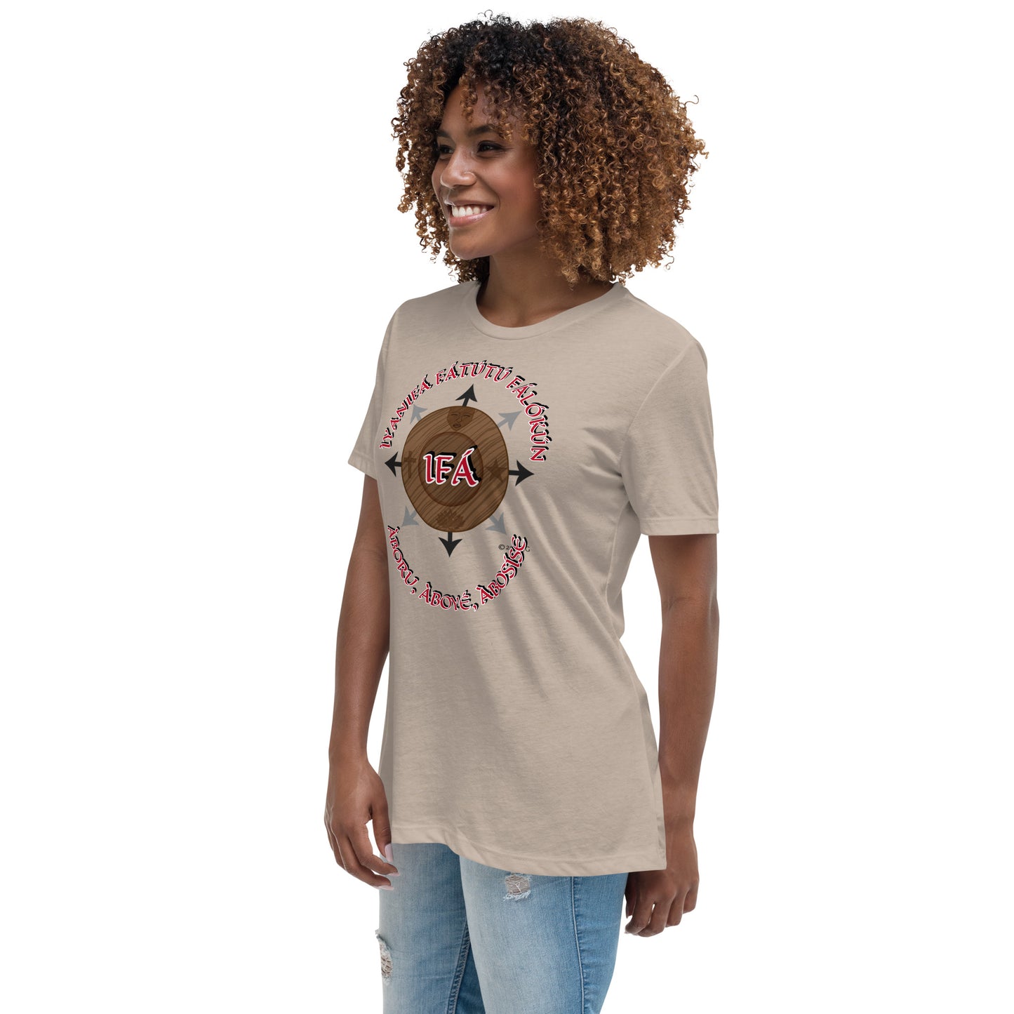 Personalized Egbe IRÉ Àwo ÌYANIFÁ Women's Relaxed T-Shirt