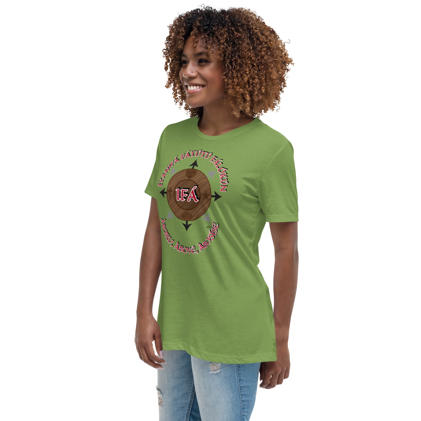 Personalized Egbe IRÉ Àwo ÌYANIFÁ Women's Relaxed T-Shirt