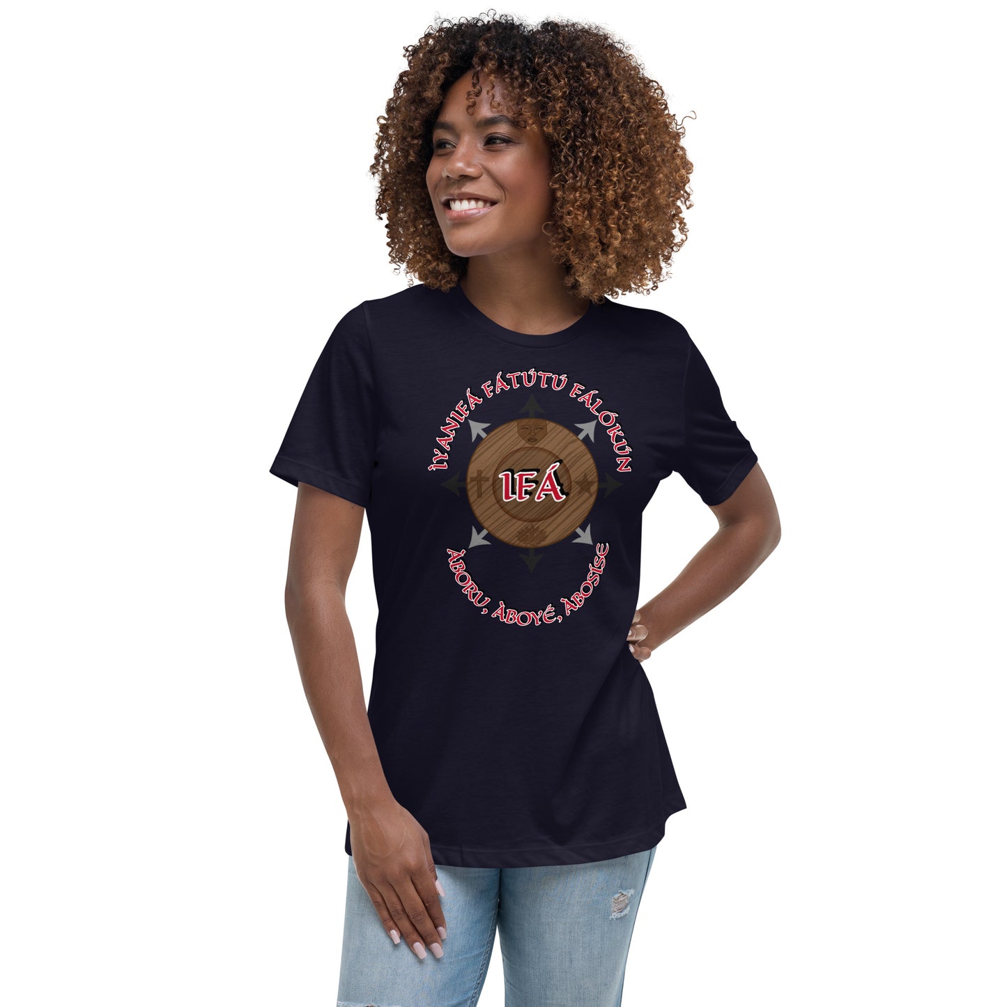 Personalized Egbe IRÉ Àwo ÌYANIFÁ Women's Relaxed T-Shirt